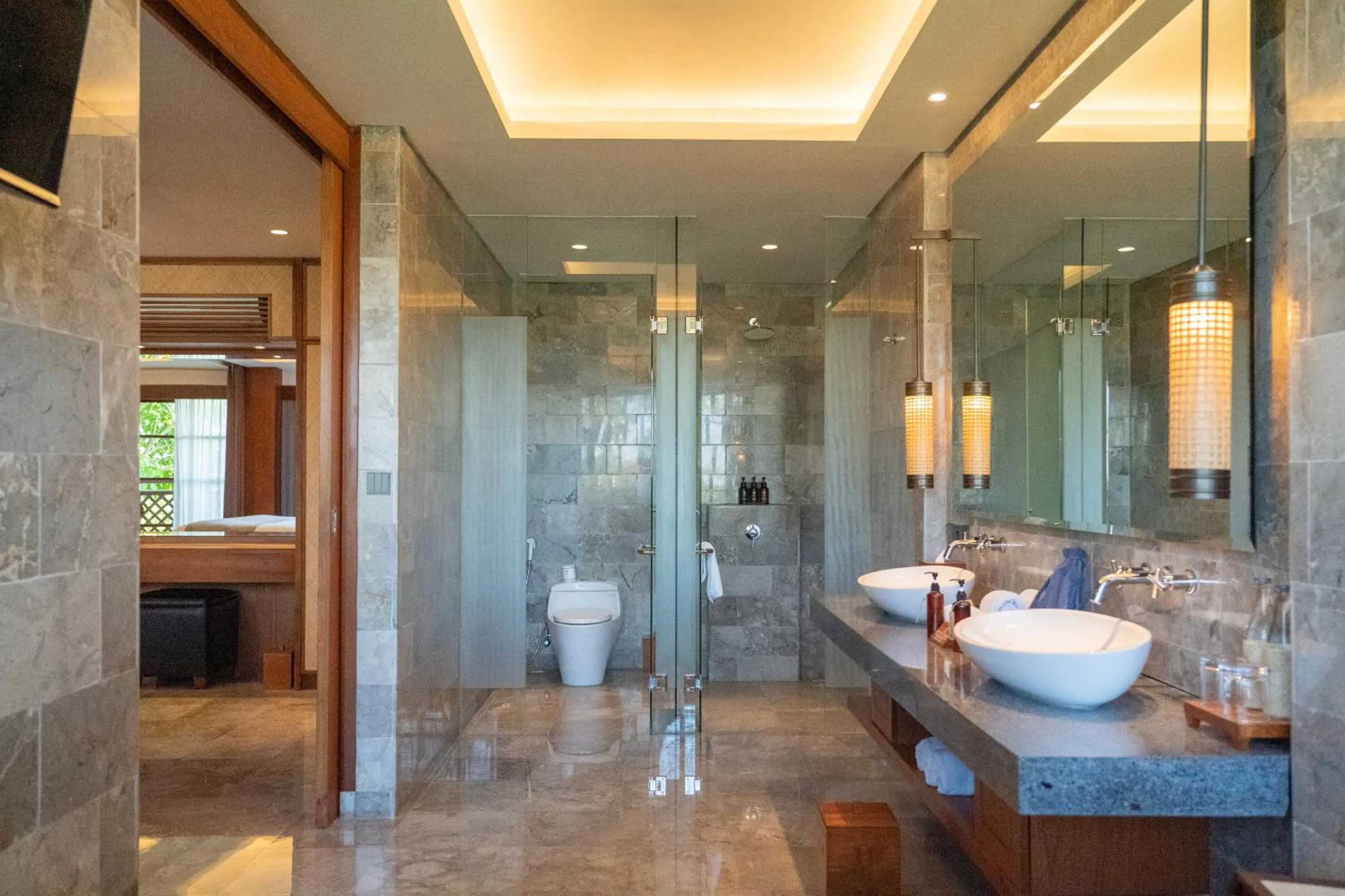 Bathroom in Adiwana Bisma