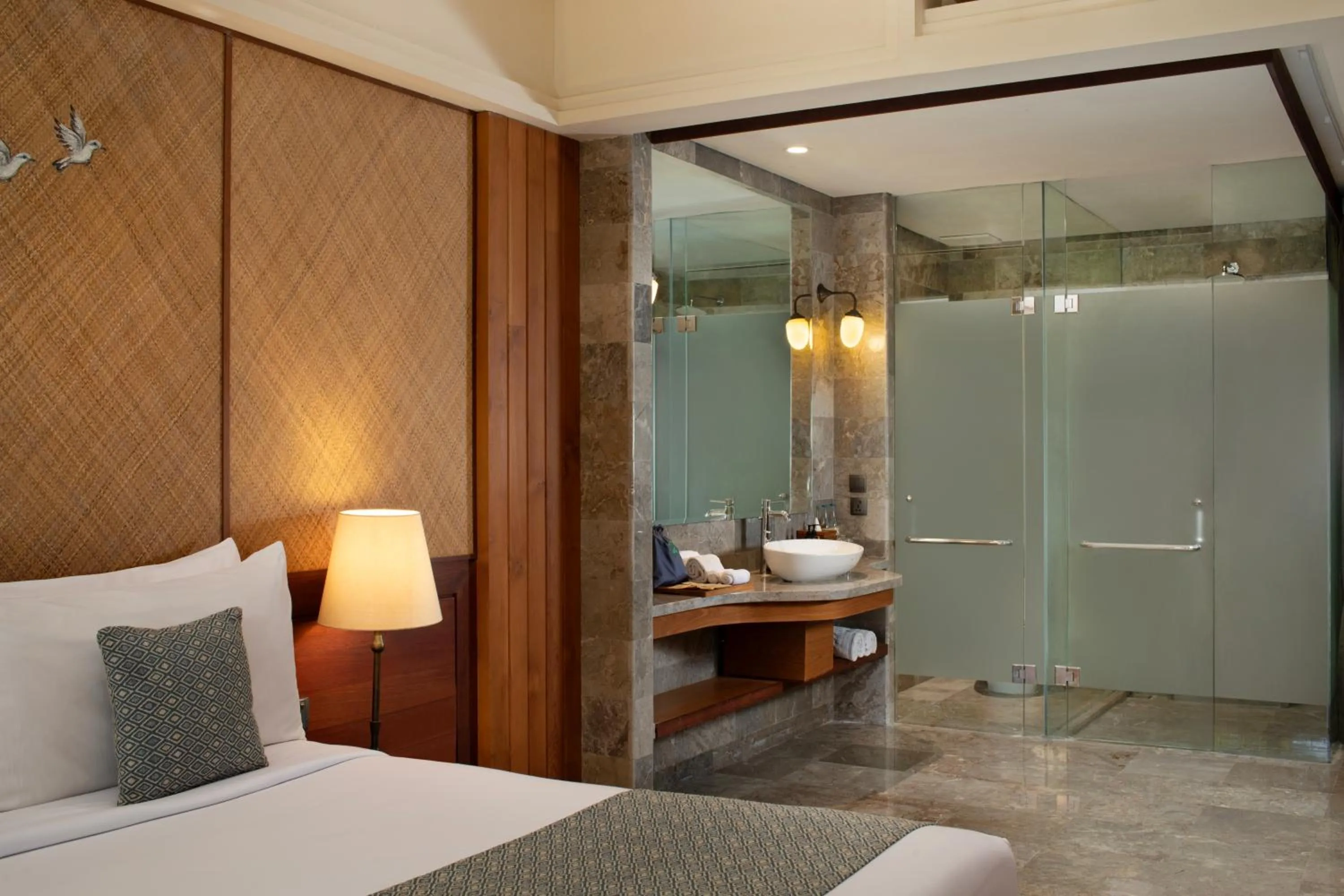 Bathroom, Bed in Adiwana Bisma