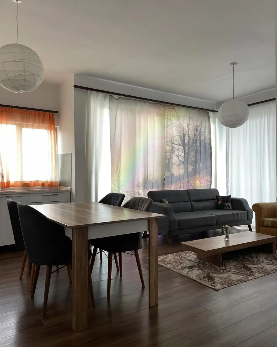 Seating area in RIX Apartments