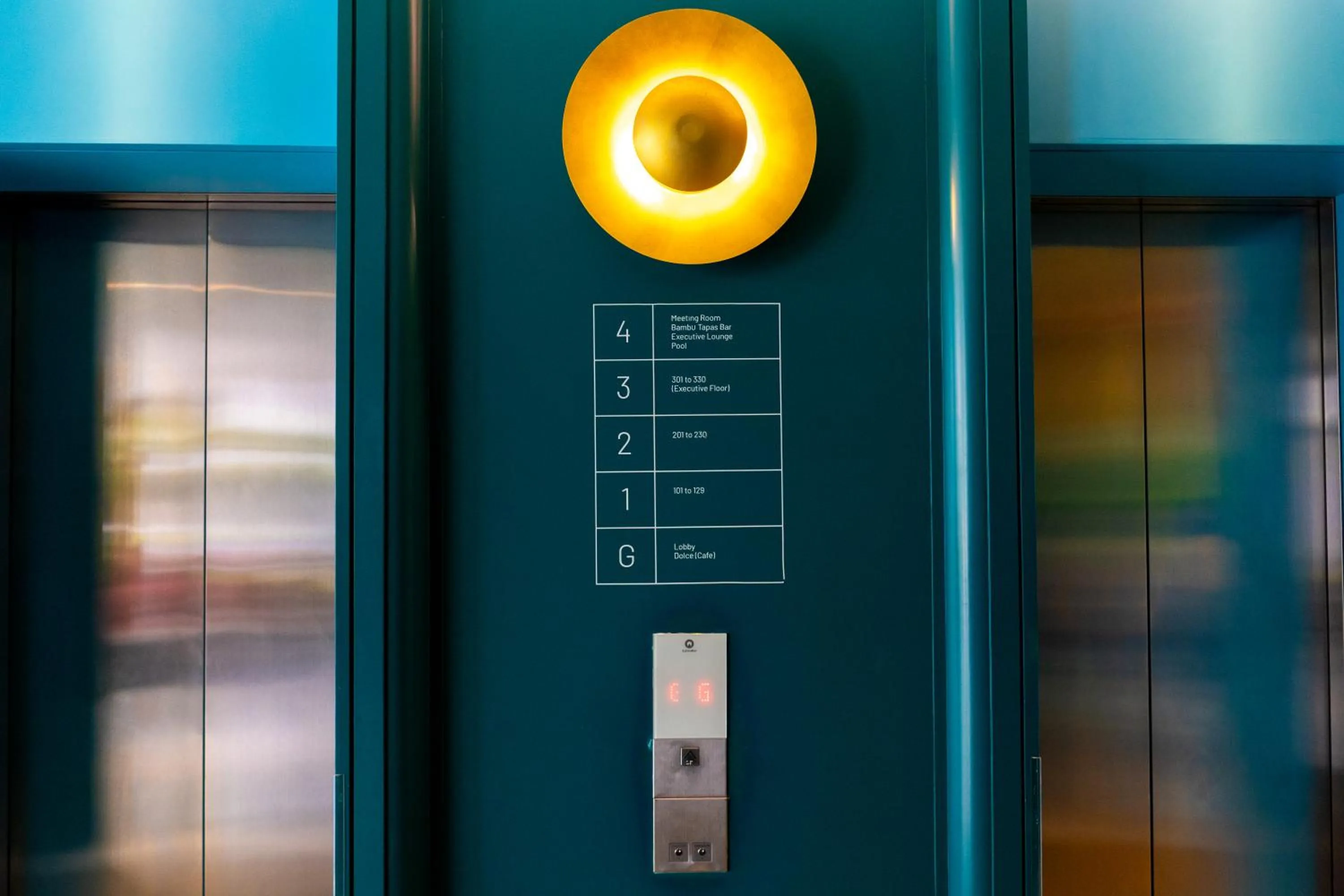 elevator in The Upper House, Batu Kawan