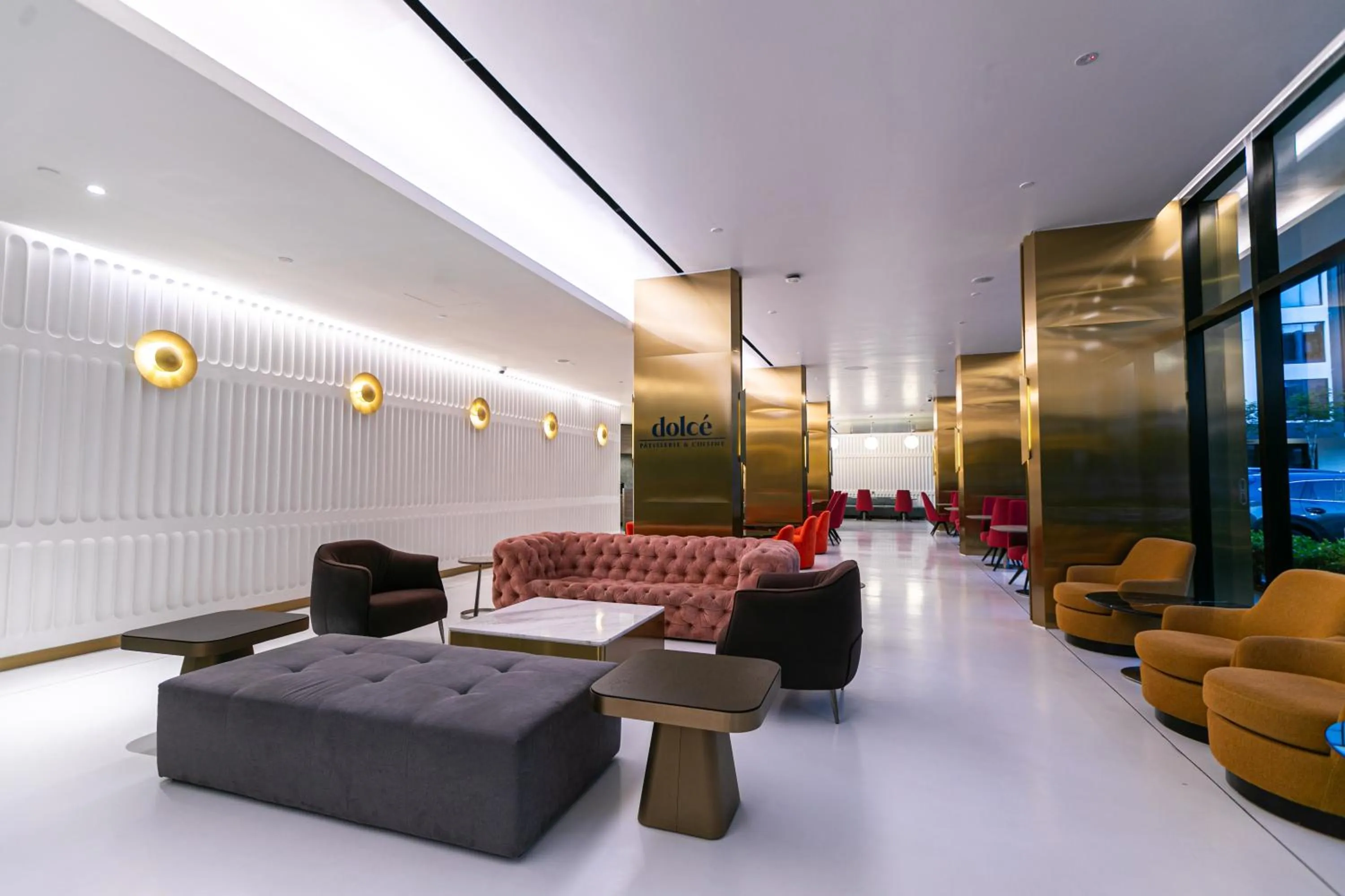 Seating area in The Upper House, Batu Kawan