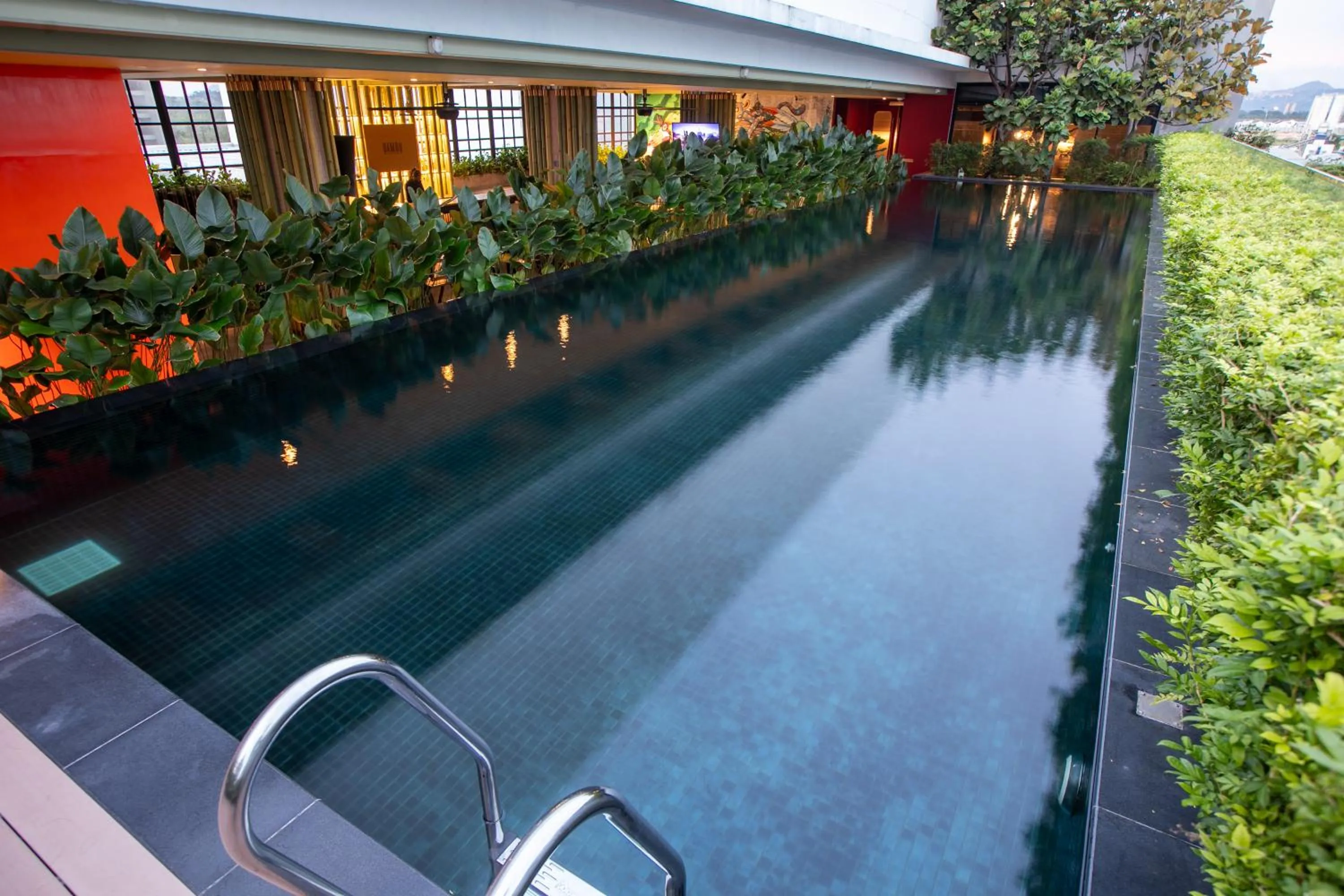 Swimming pool in The Upper House, Batu Kawan
