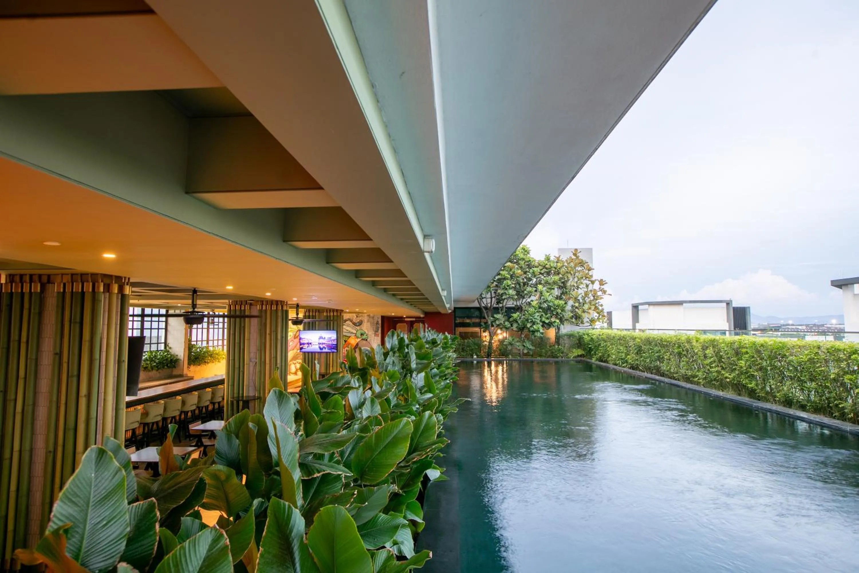 Swimming pool in The Upper House, Batu Kawan