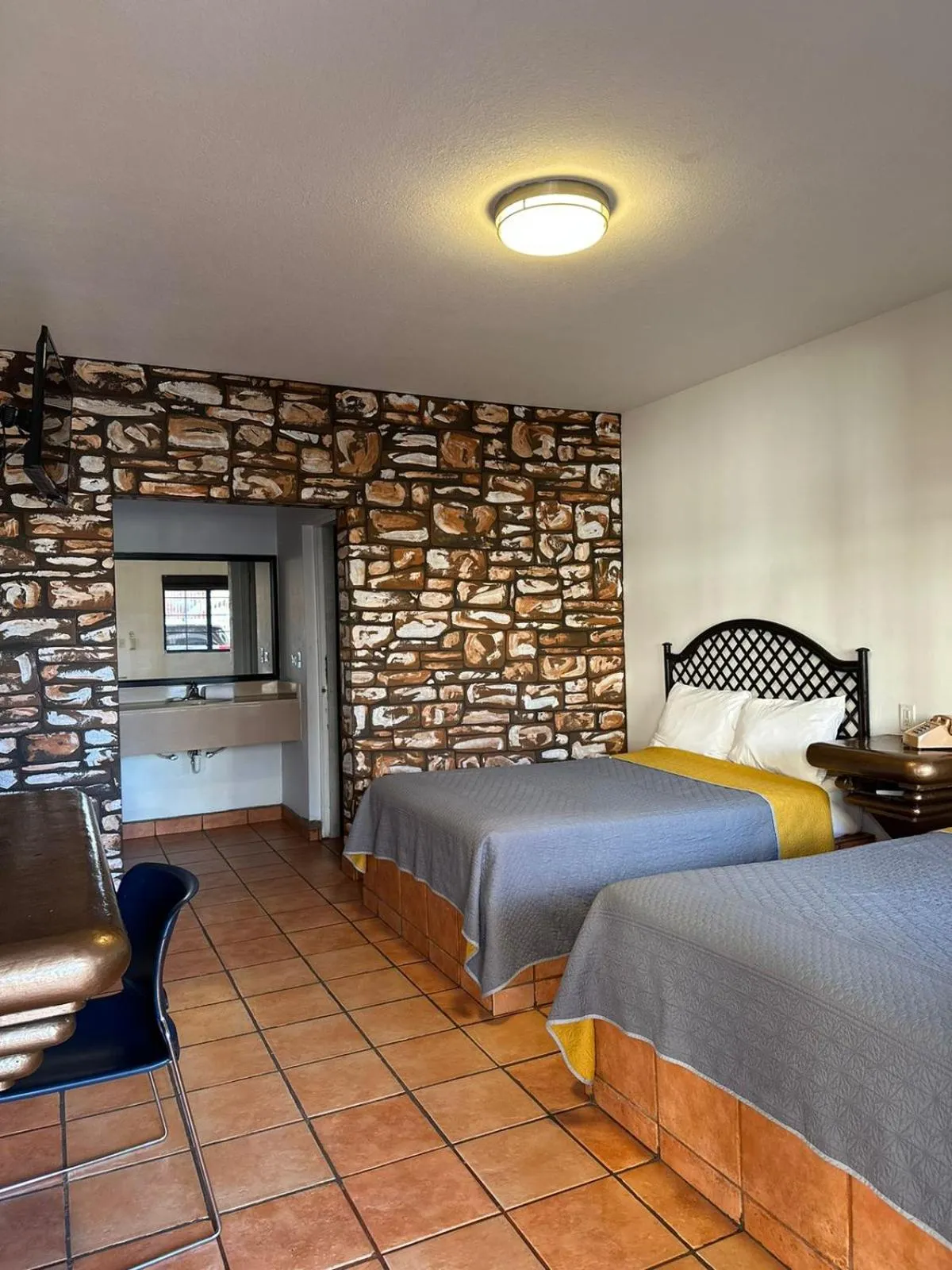 Bed in Hotel Colonial de Nogales