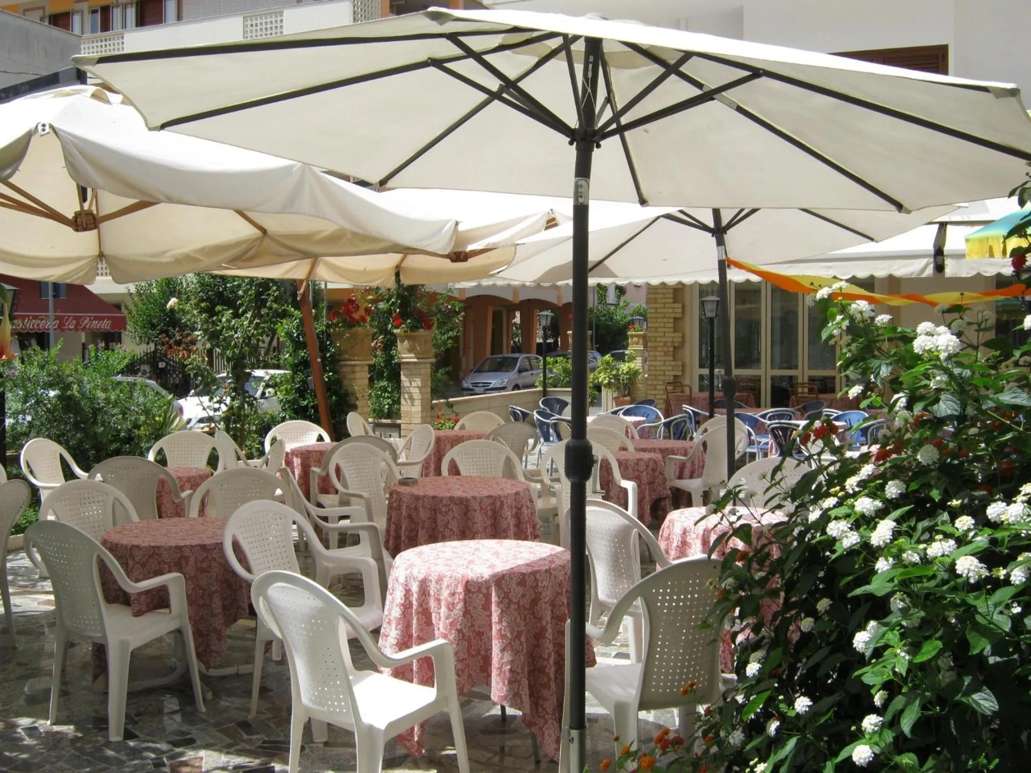 Patio in Hotel Blurelda
