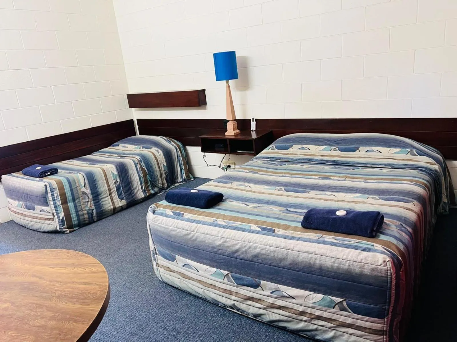 Bed in Peppercorn motor inn