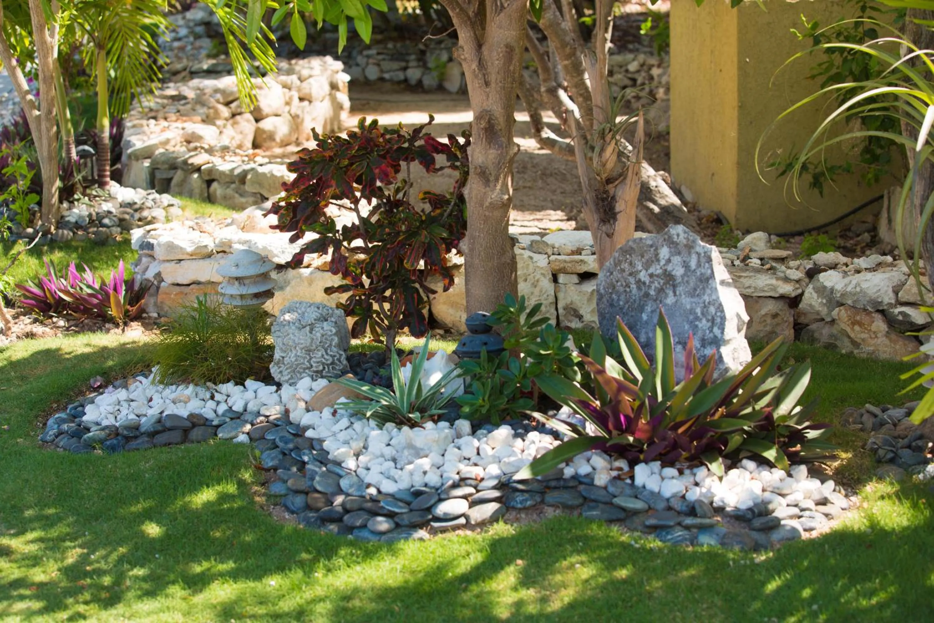 Natural landscape in Kokomo Botanical Resort - Caribbean Family Cottages