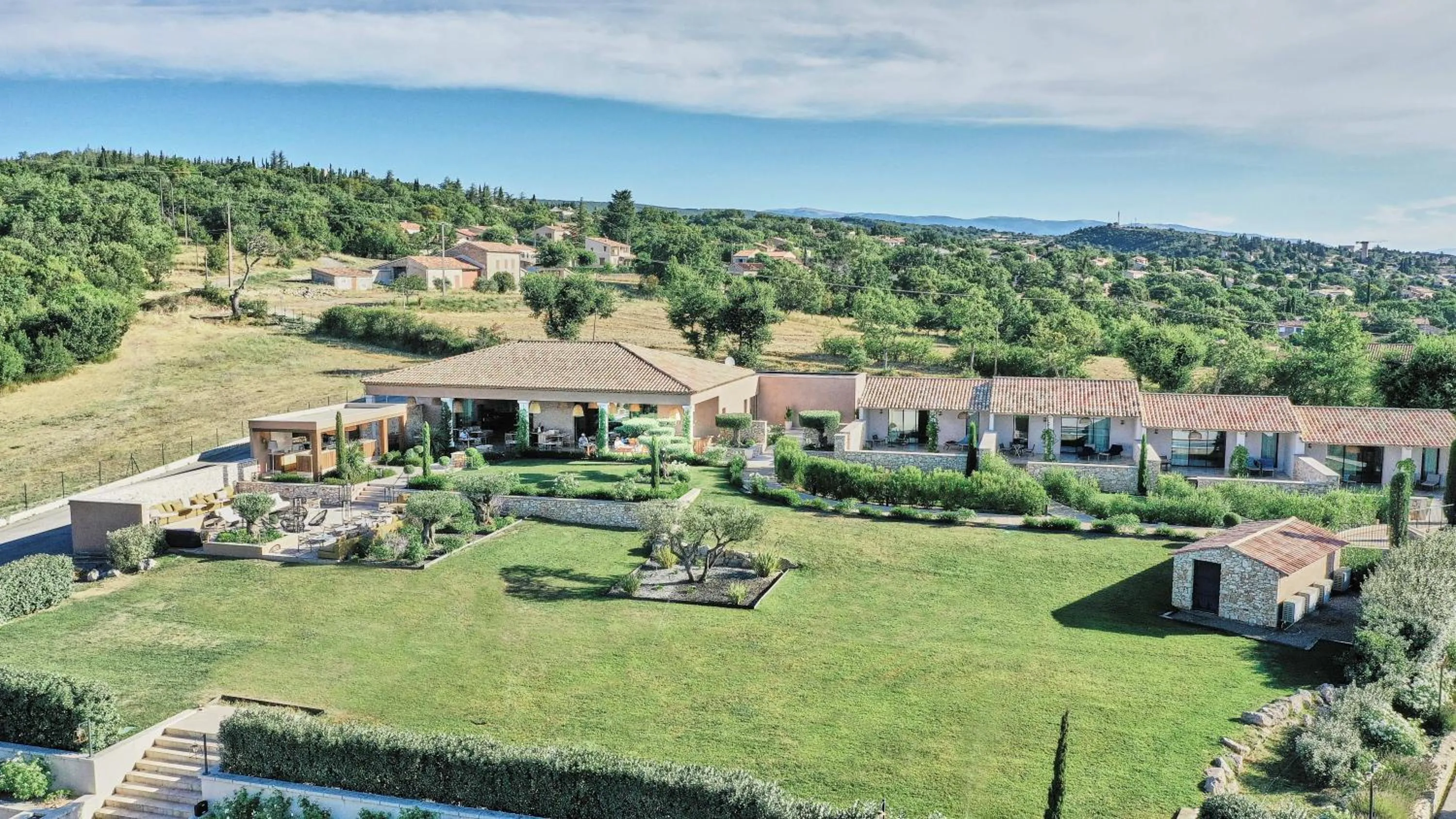 Bird's eye view in La Bastide Saint Georges & Spa