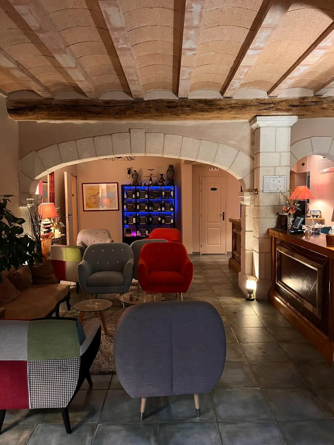 Lobby or reception in Hotel du Mas