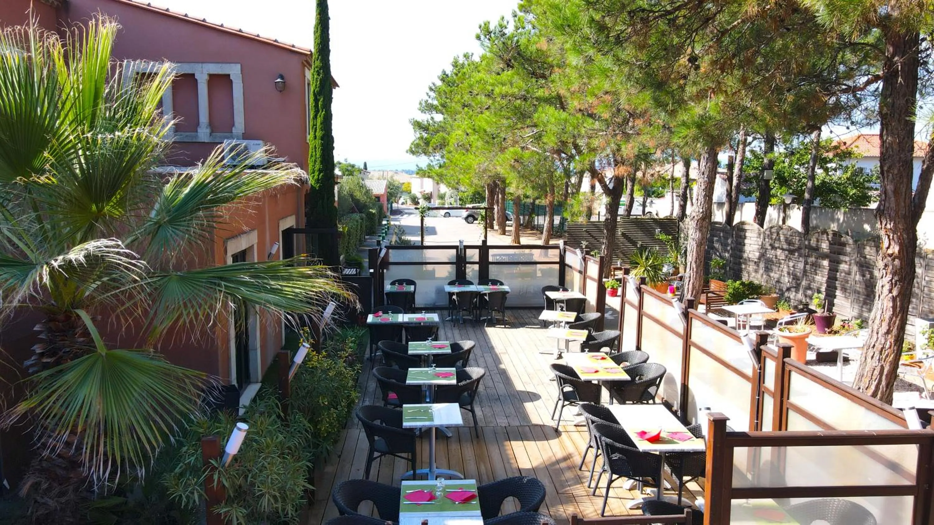 Patio in Hotel du Mas