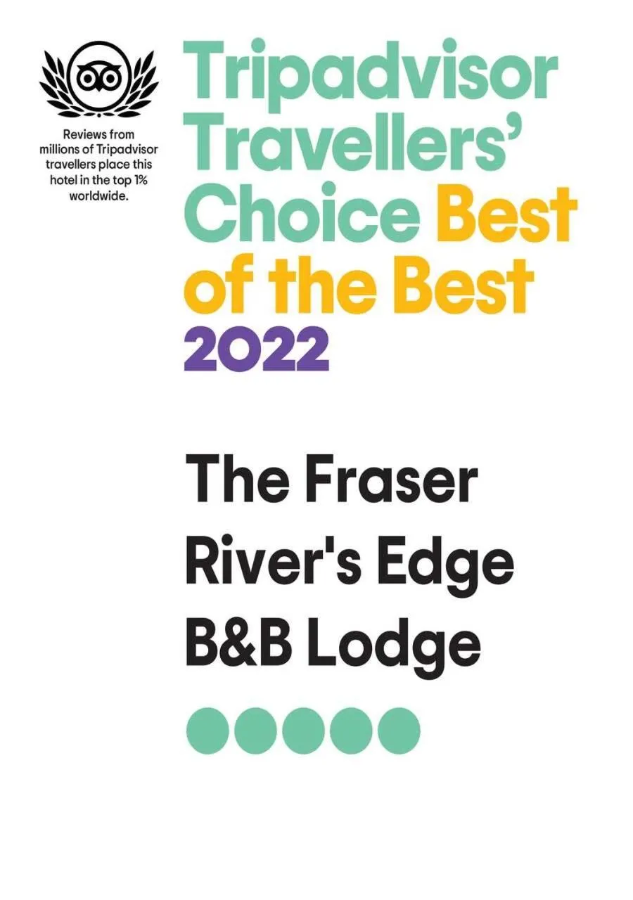 Certificate/Award in The Fraser River's Edge B&B Lodge