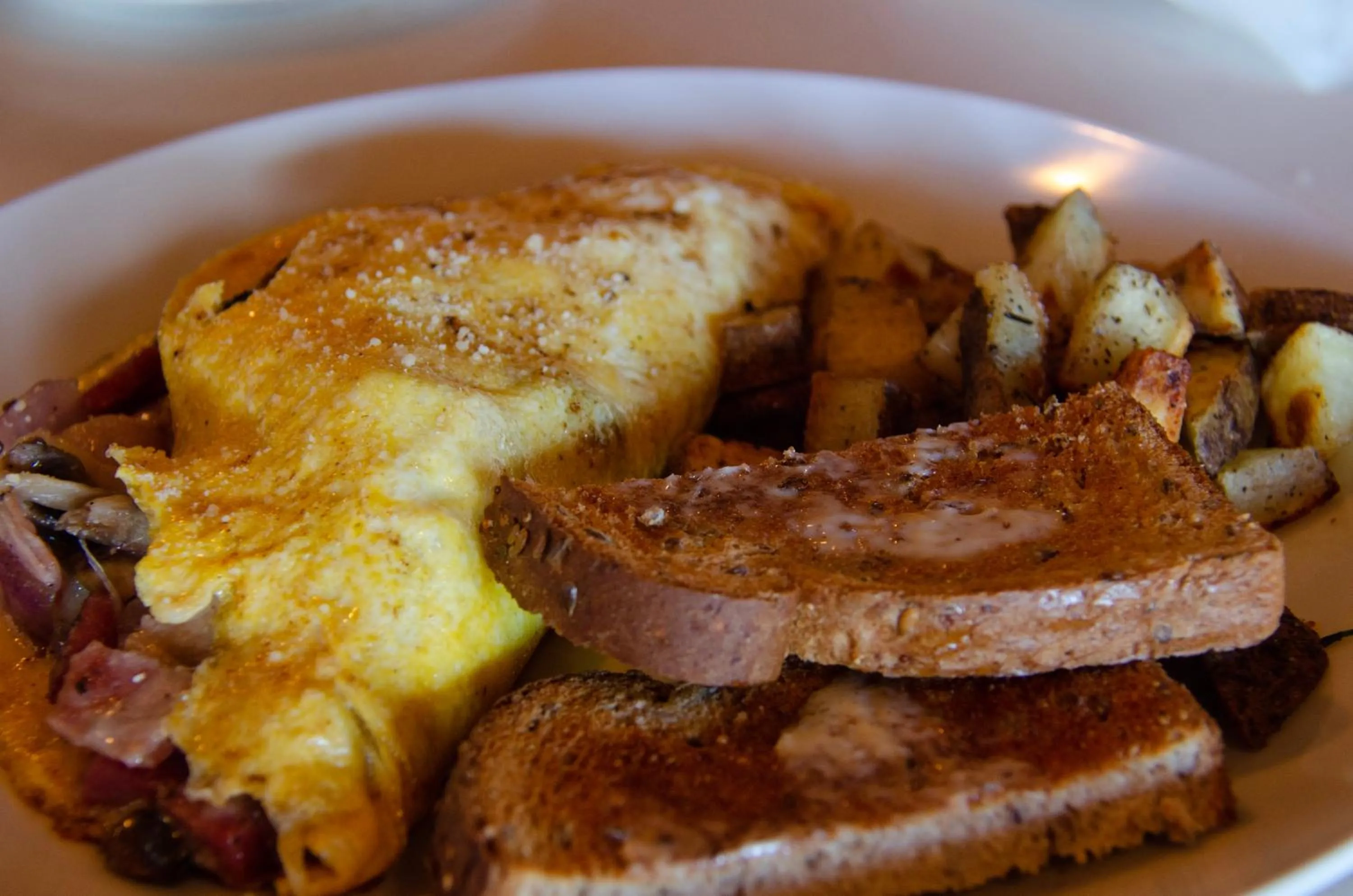 Food close-up in The Fraser River's Edge B&B Lodge
