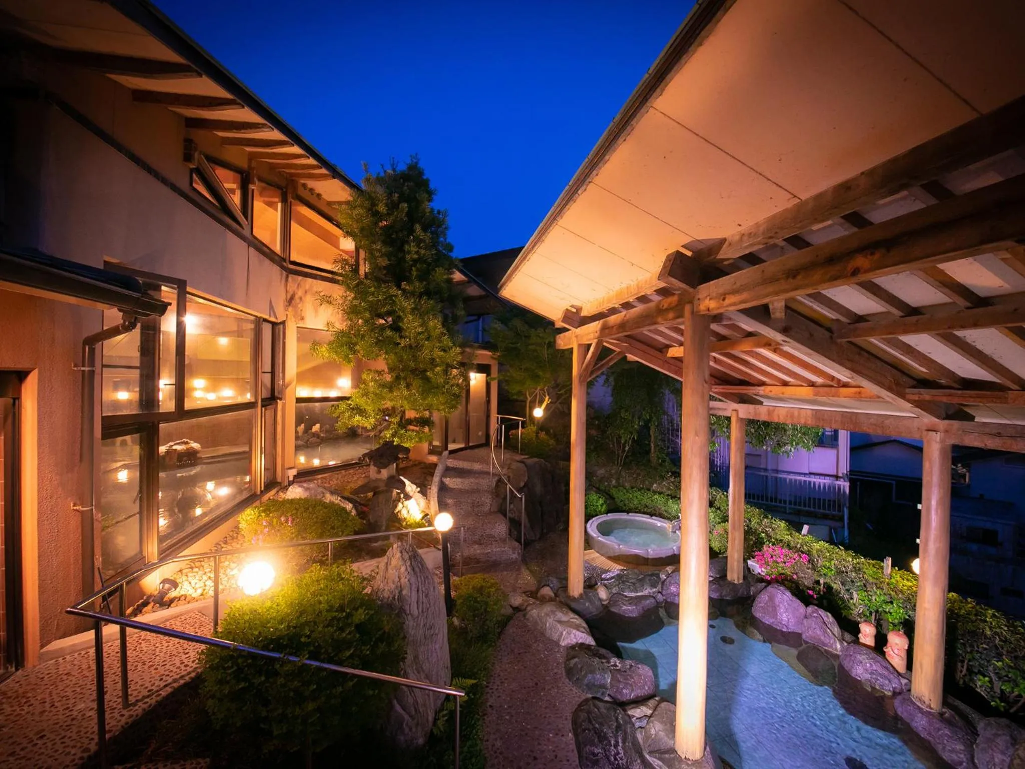 Hot Spring Bath in Iwakuni Kokusai Kanko Hotel