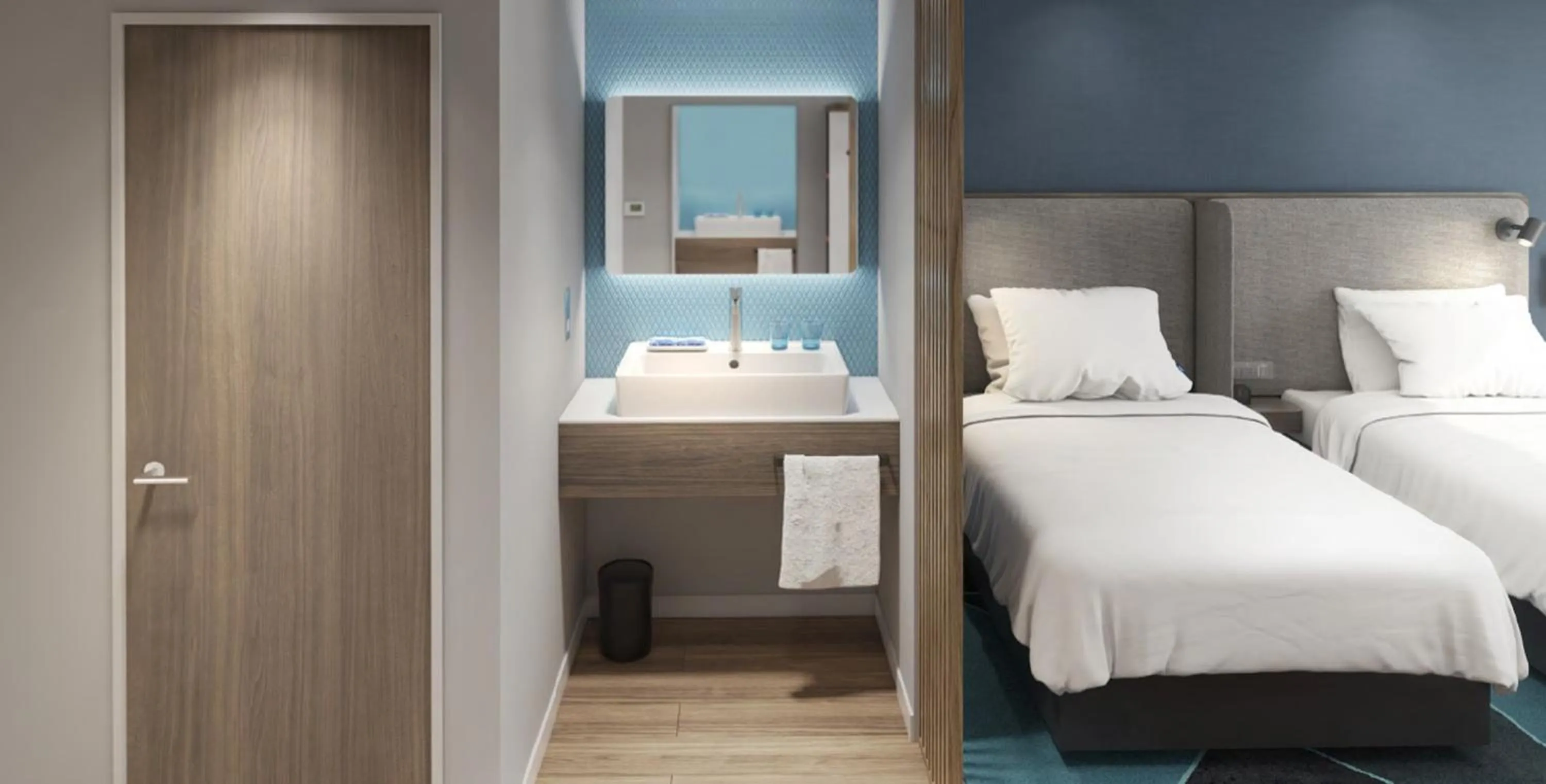 Photo of the whole room, Bed in Holiday Inn Express Shanghai Huijin by IHG