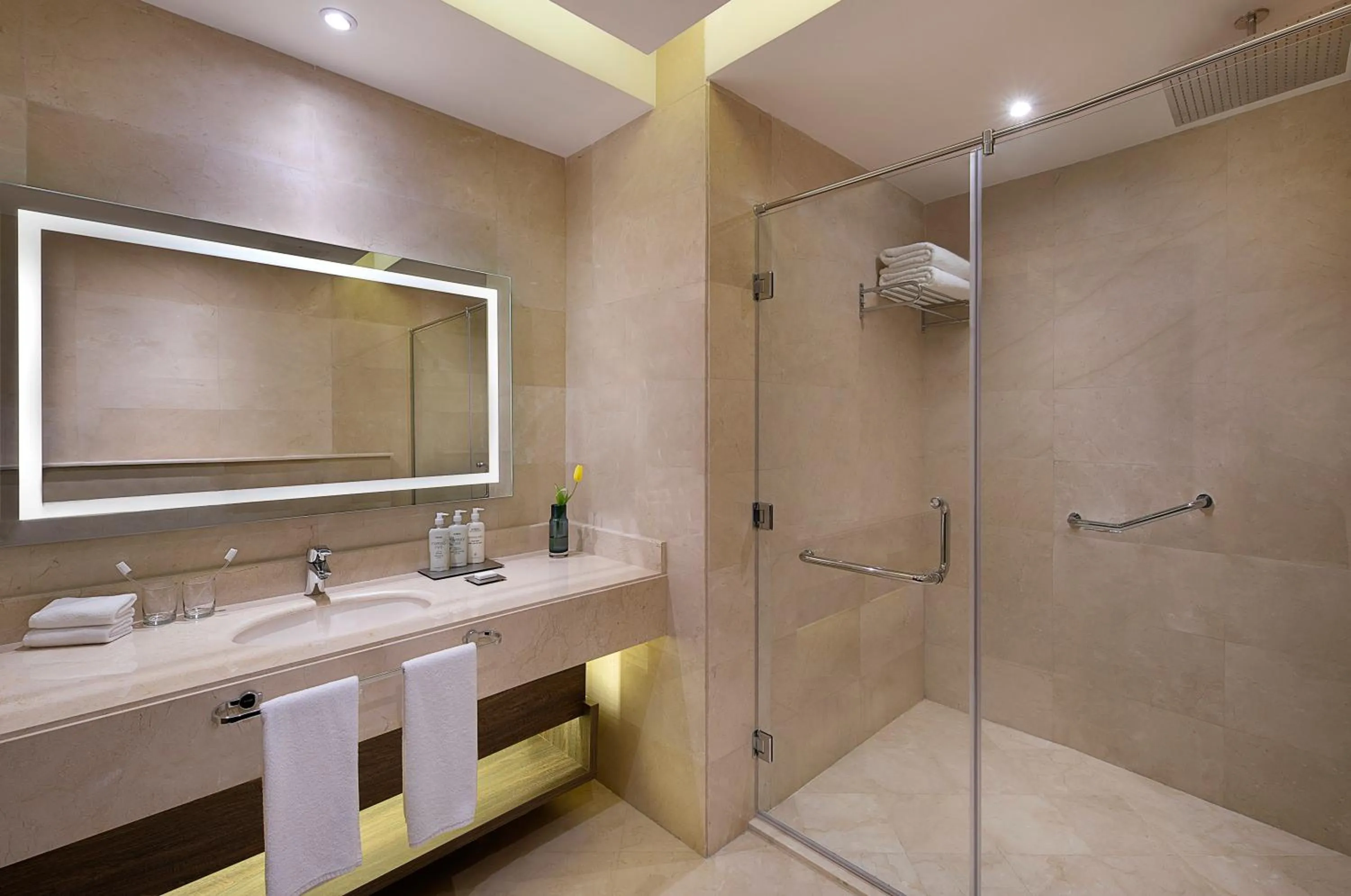 Bathroom in voco Al Khobar by IHG