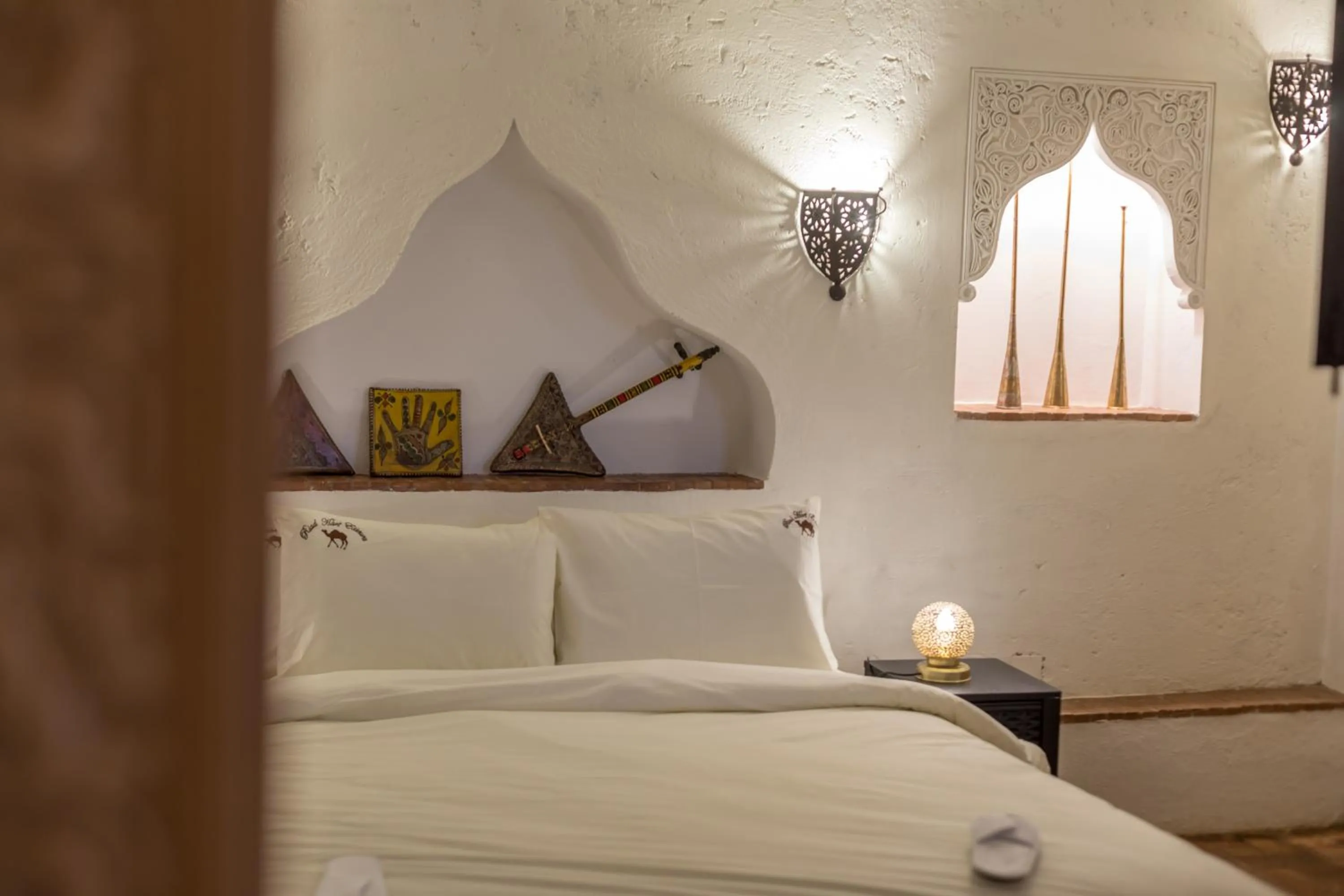 Bed in Riad Hart Essoura