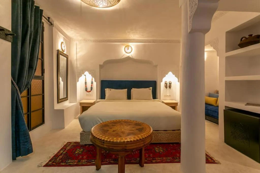 Bed in Riad Hart Essoura