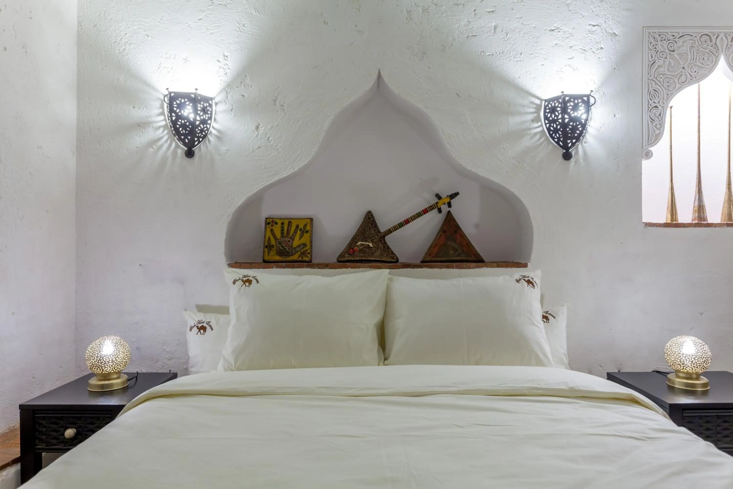 Bed in Riad Hart Essoura
