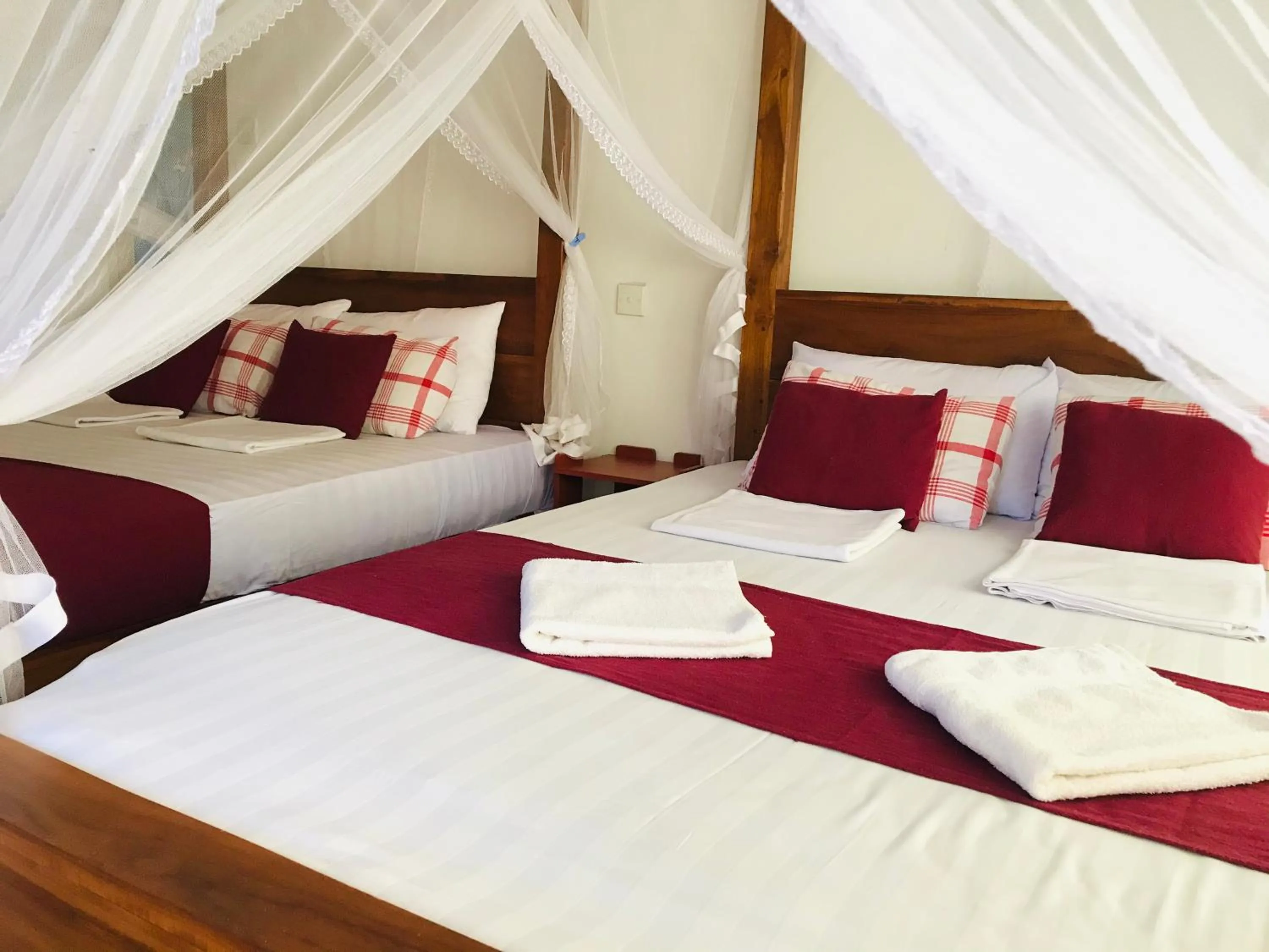 Bed in Sinhagiri Villa