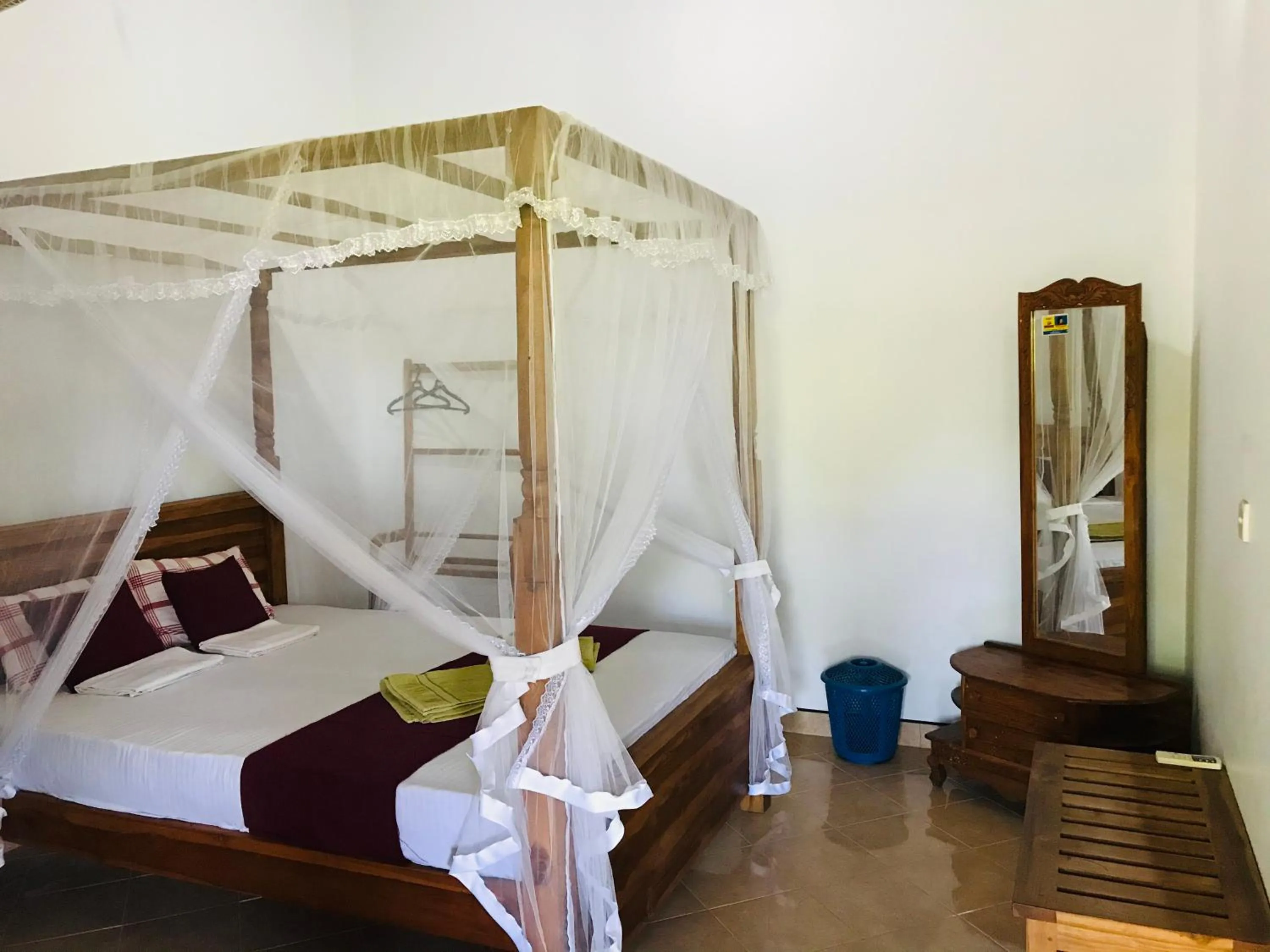 Bed in Sinhagiri Villa