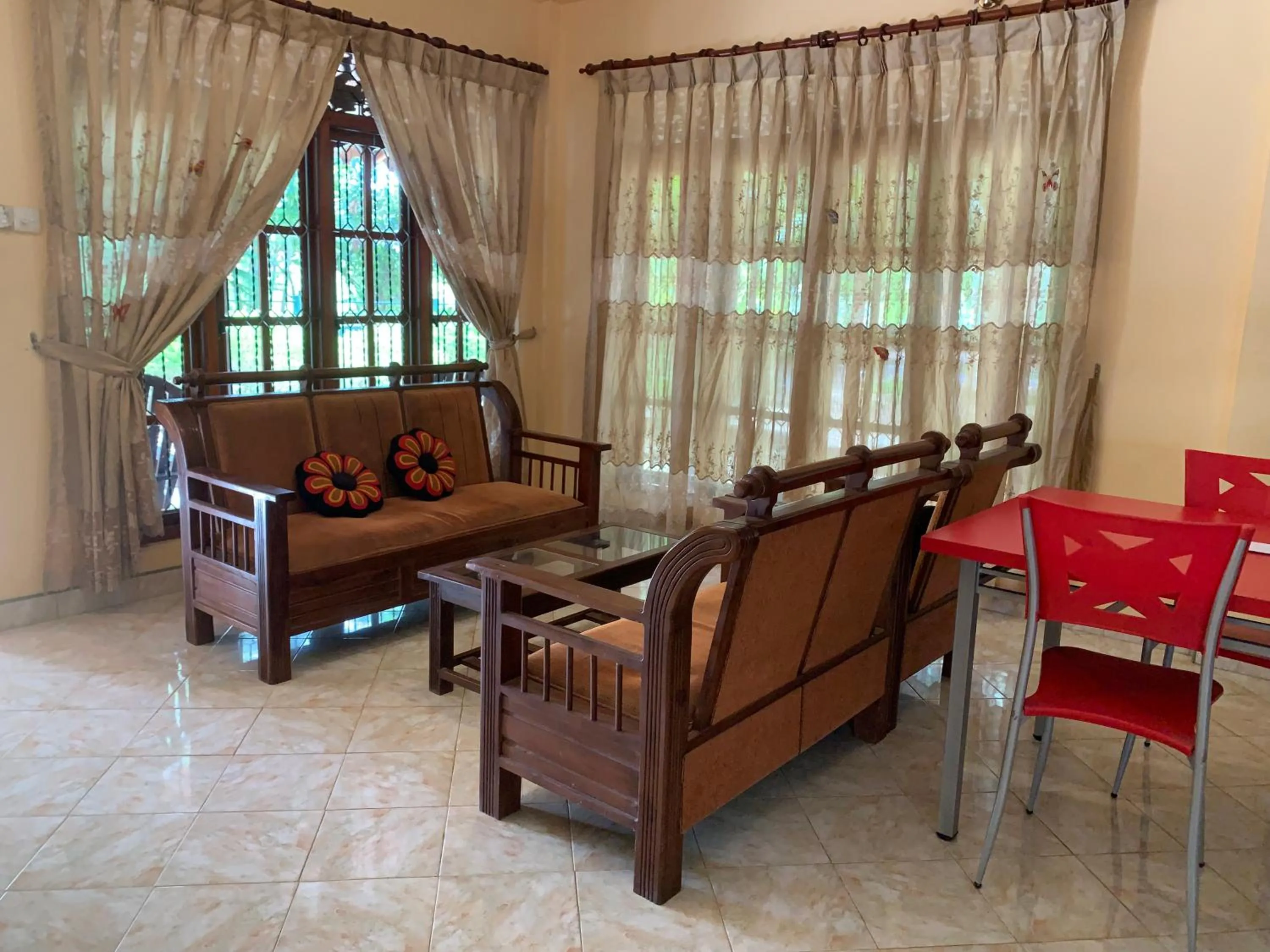 Seating area in Sinhagiri Villa
