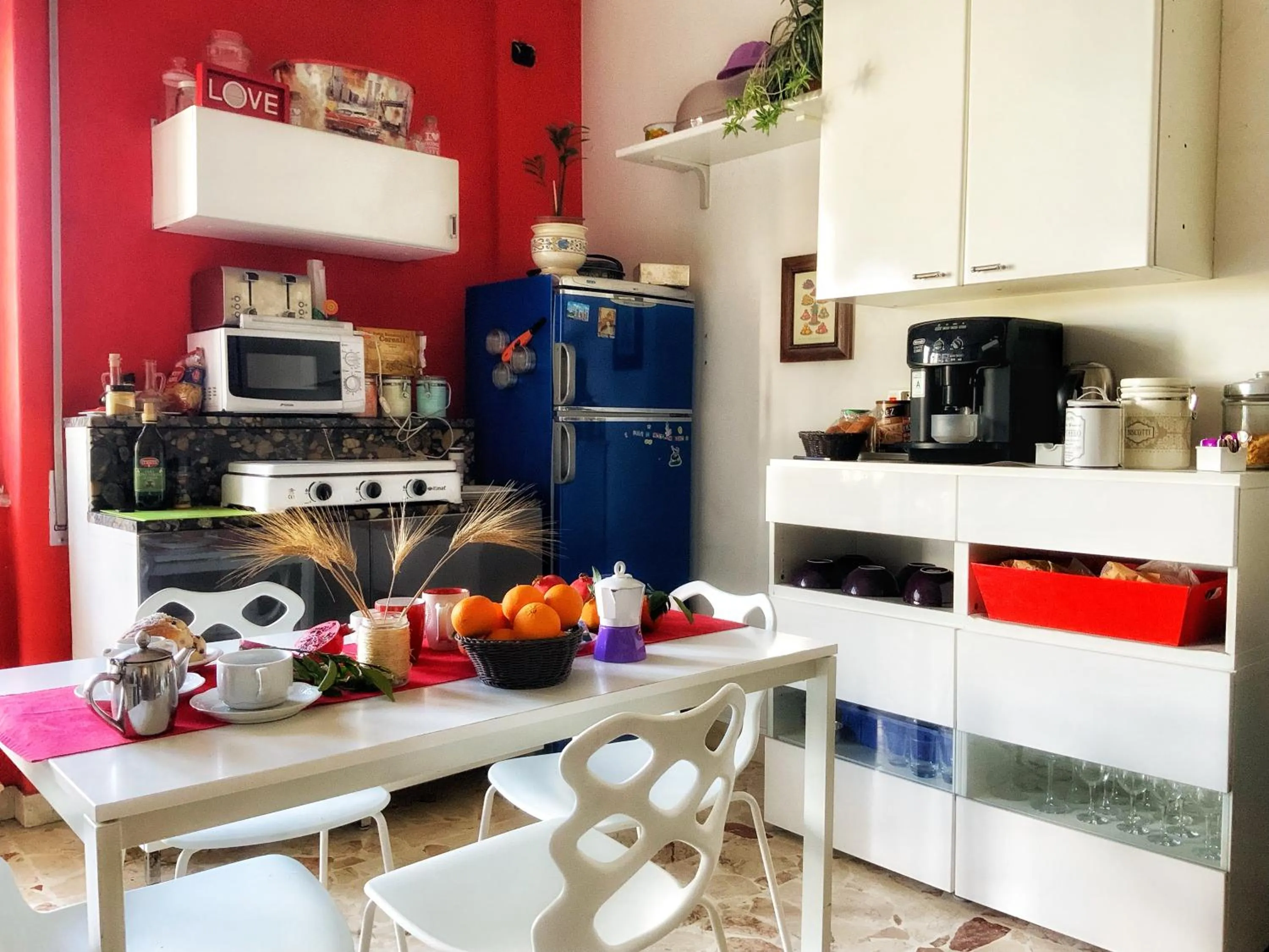 Kitchen or kitchenette in Trinaco B&B