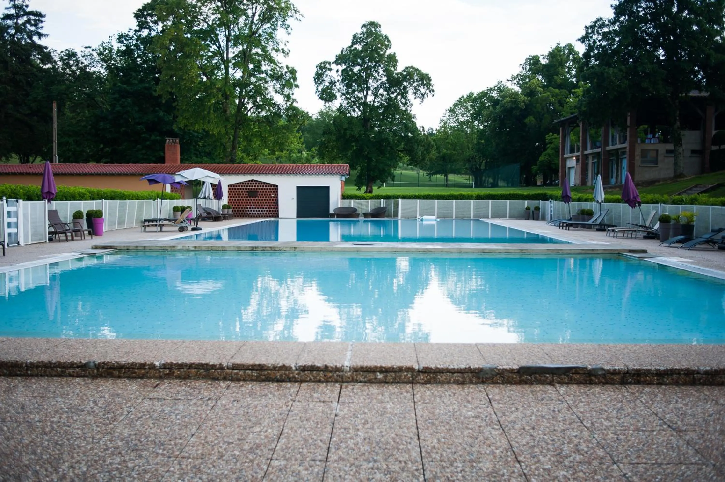 Swimming pool in Château de Loubéjac