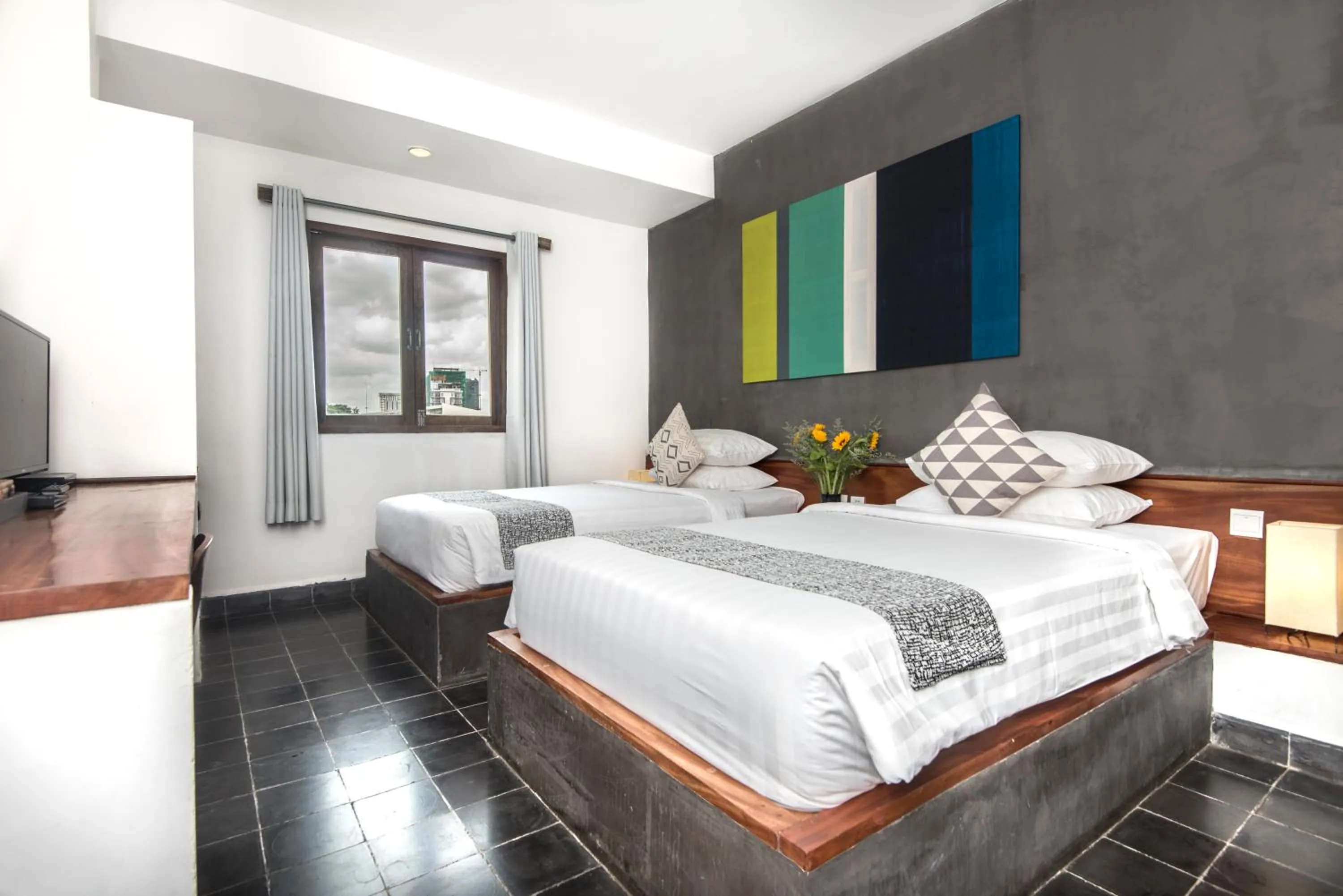 Bed in PATIO Hotel & Urban Resort