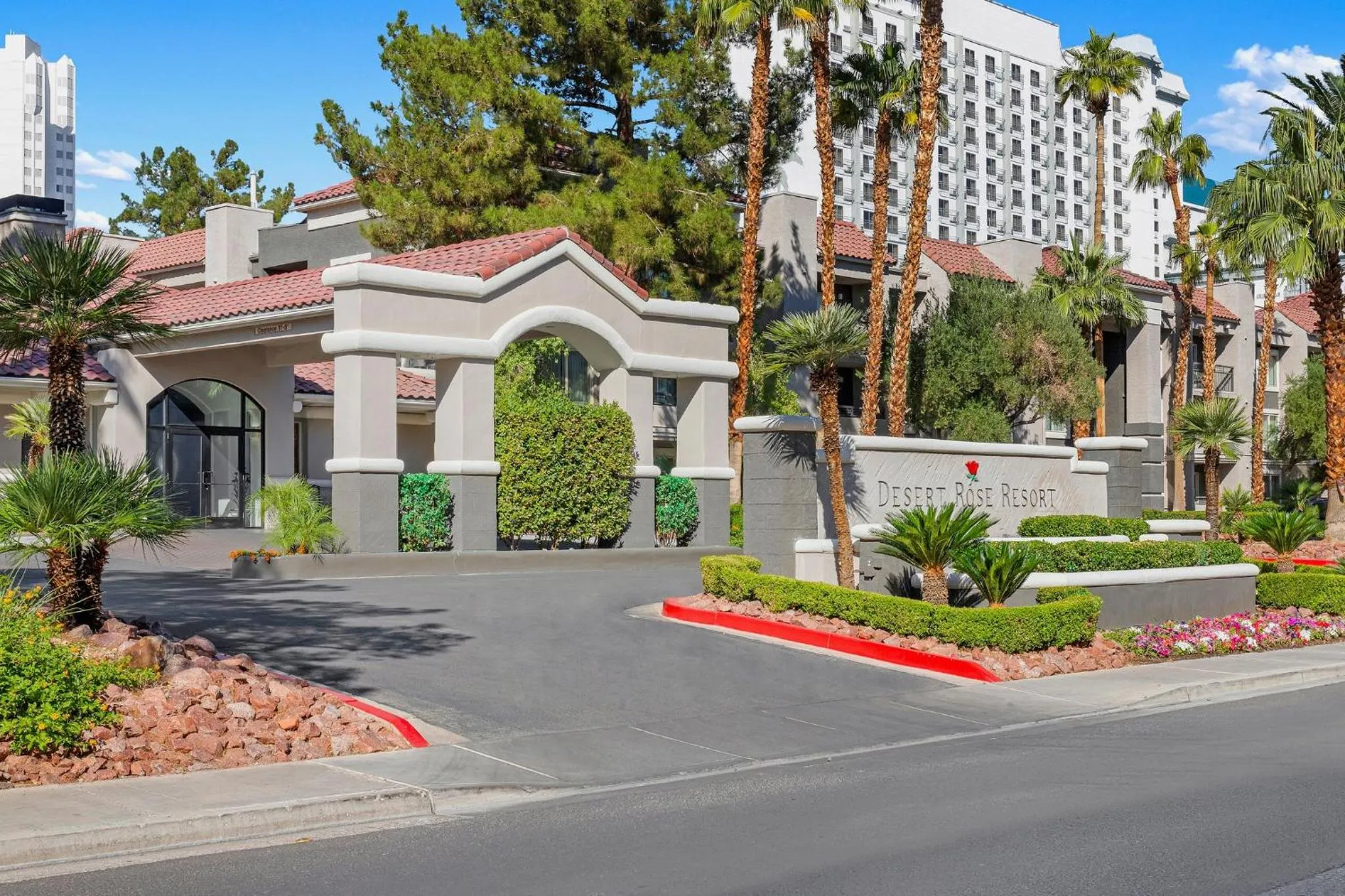 Property building in Desert Rose Resort