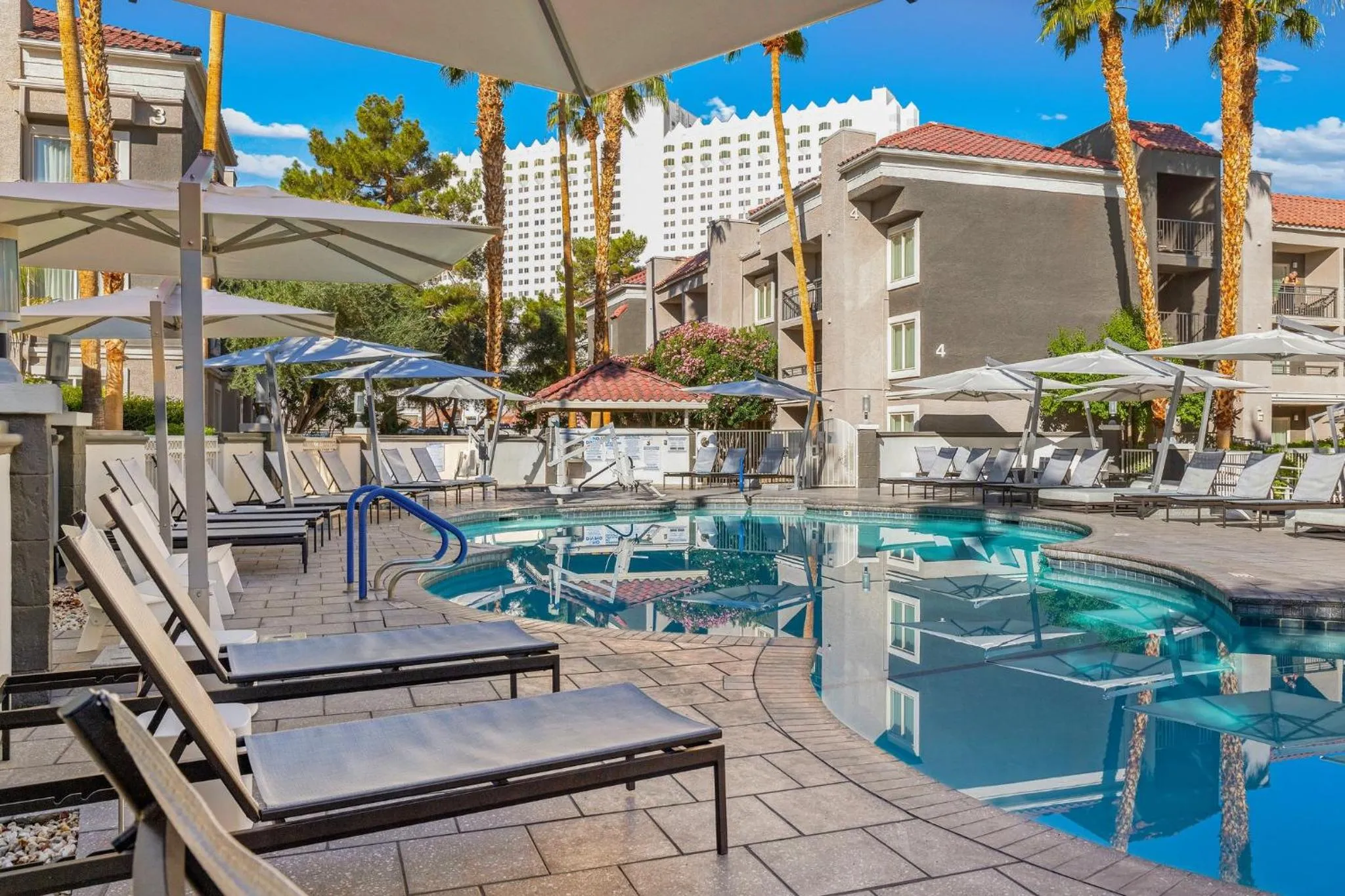 Property building in Desert Rose Resort