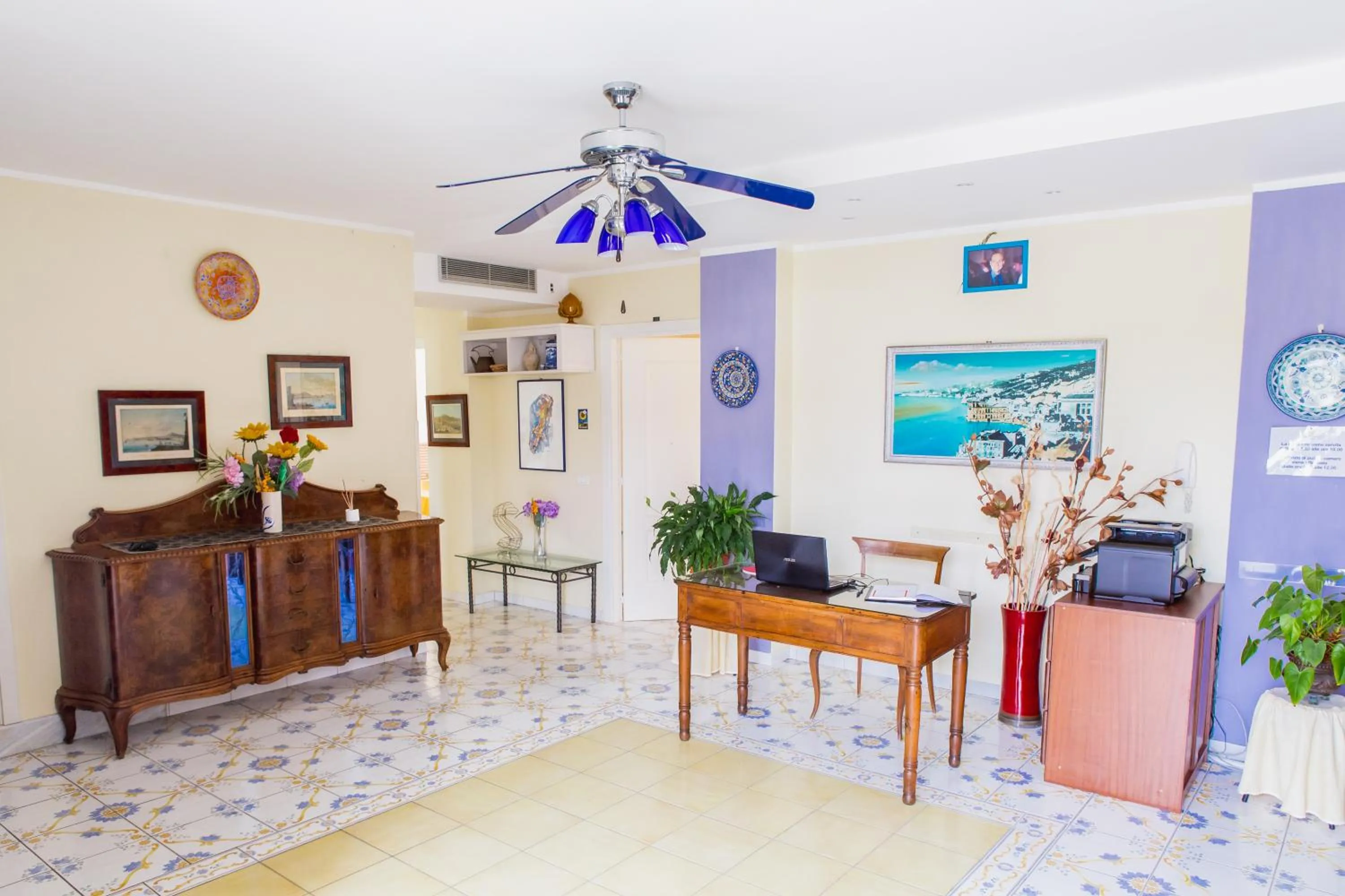 Lobby or reception in Villa Maredona