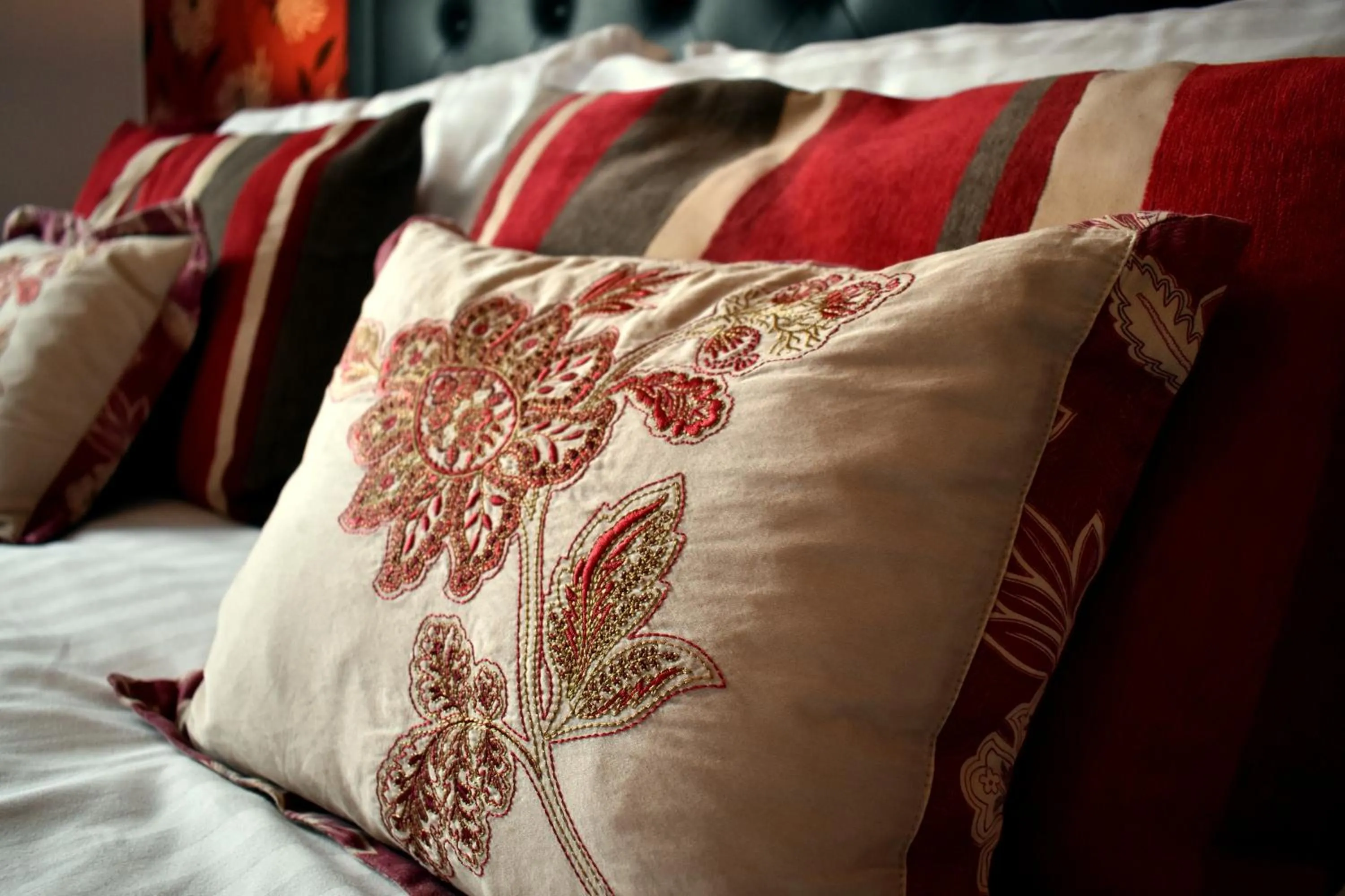 Decorative detail, Bed in The Meadows B&B