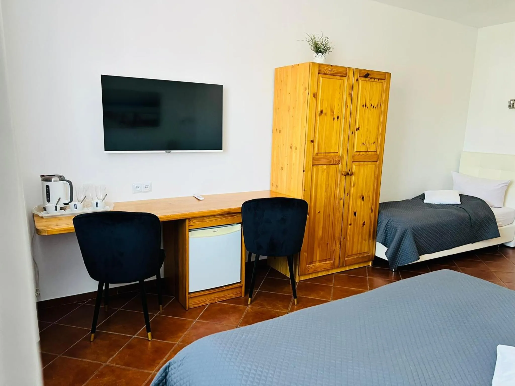 View (from property/room), Bed in Pensjonat Kotwica