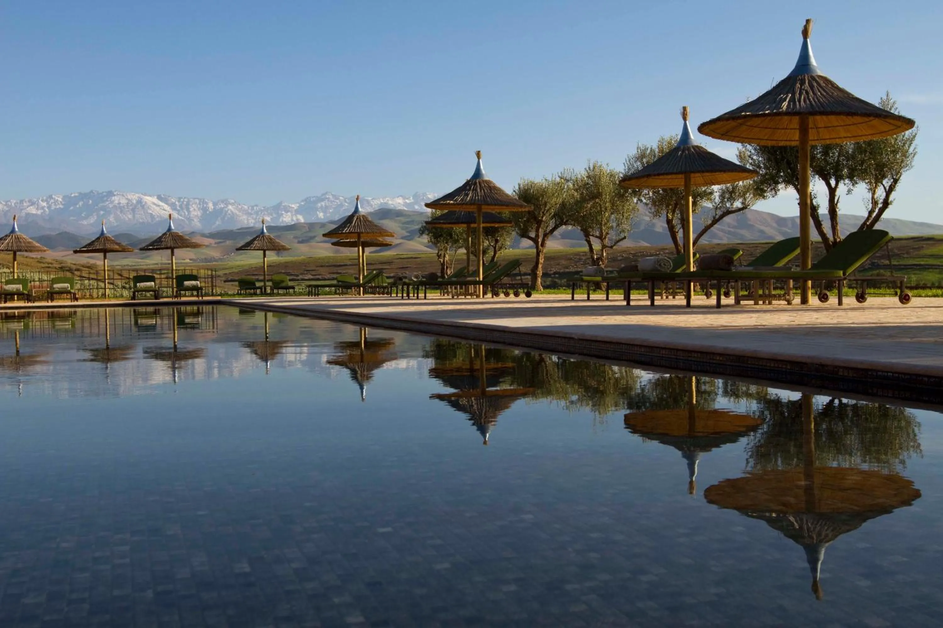 Pool view in Le Palais Paysan