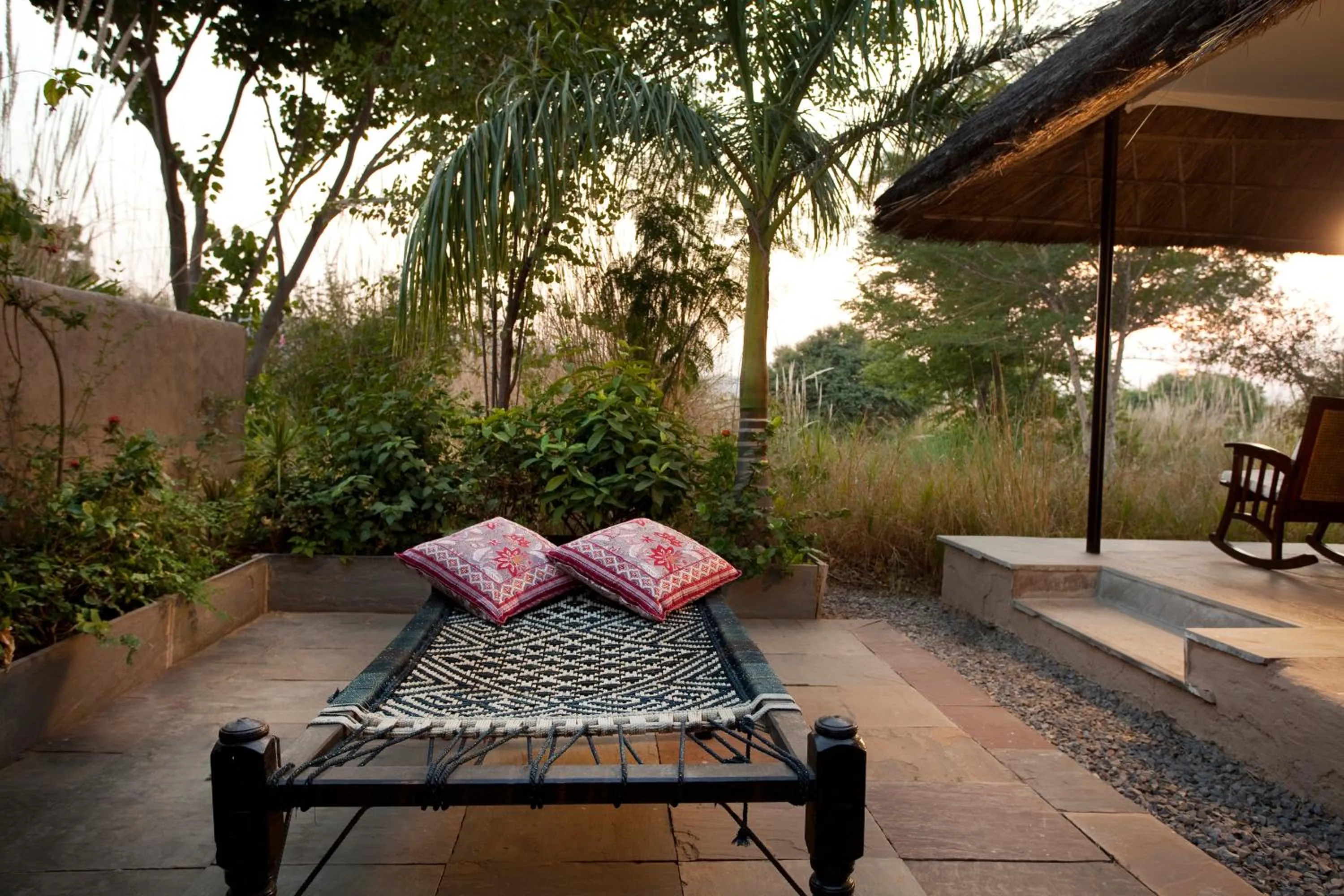 Seating area in Khem Villas