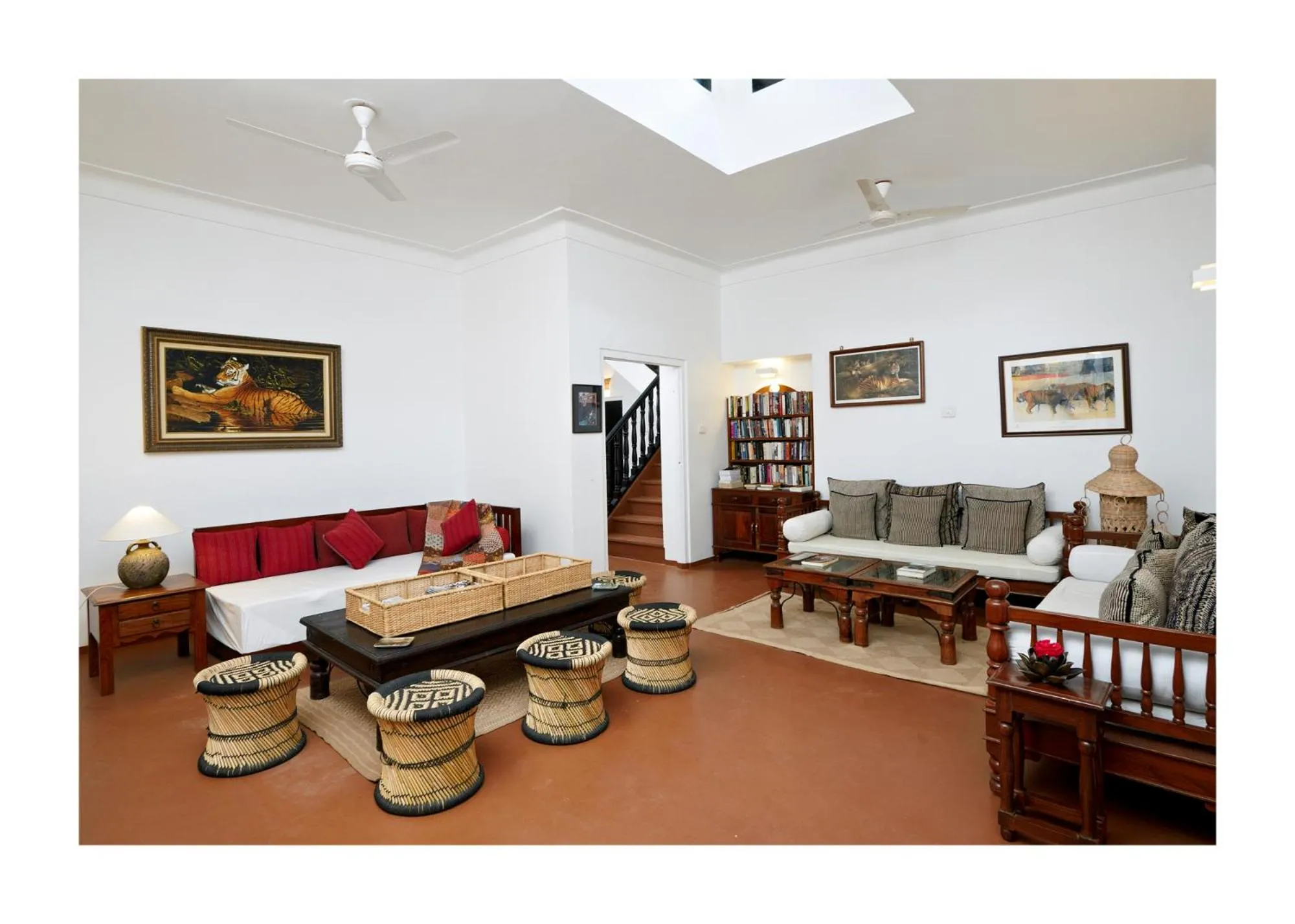 Seating area in Khem Villas