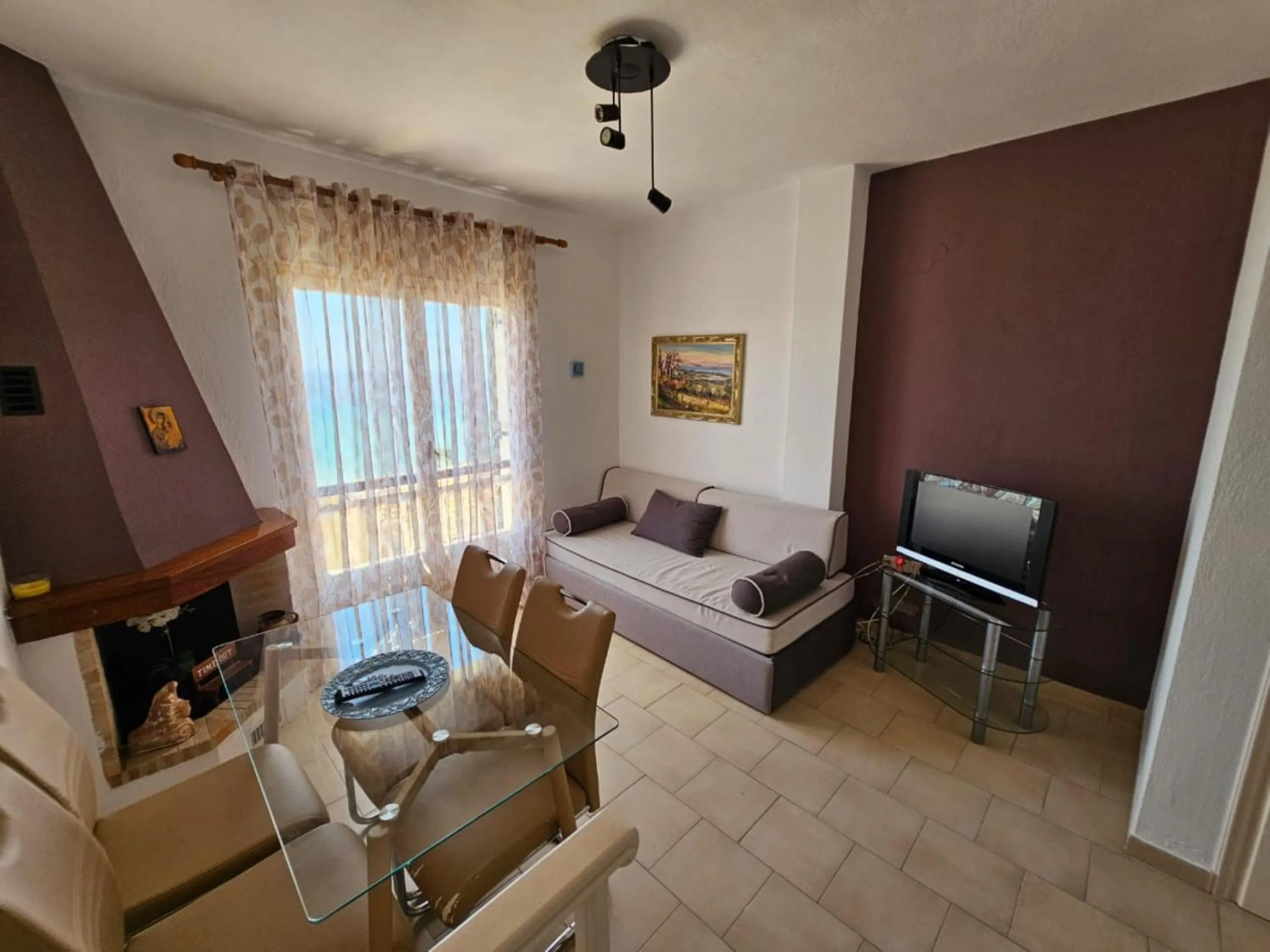 Bed in Glyfada Apartment 91