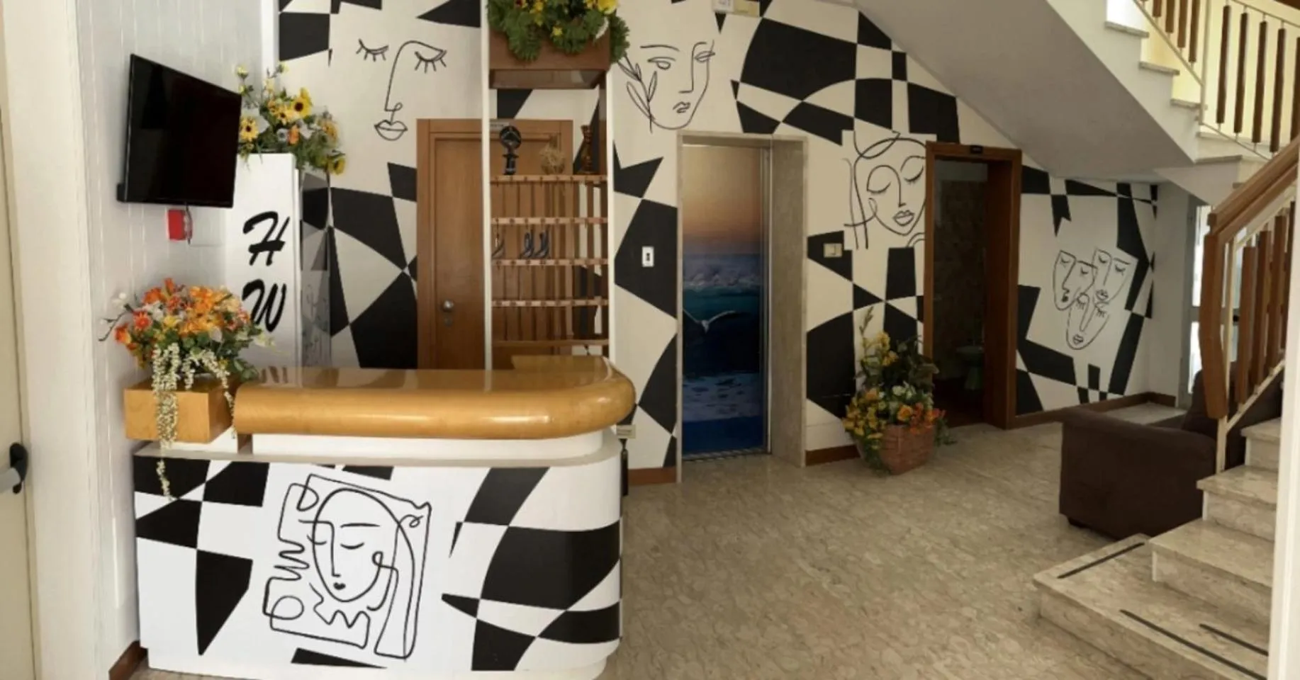 Lobby or reception in Hotel Wega