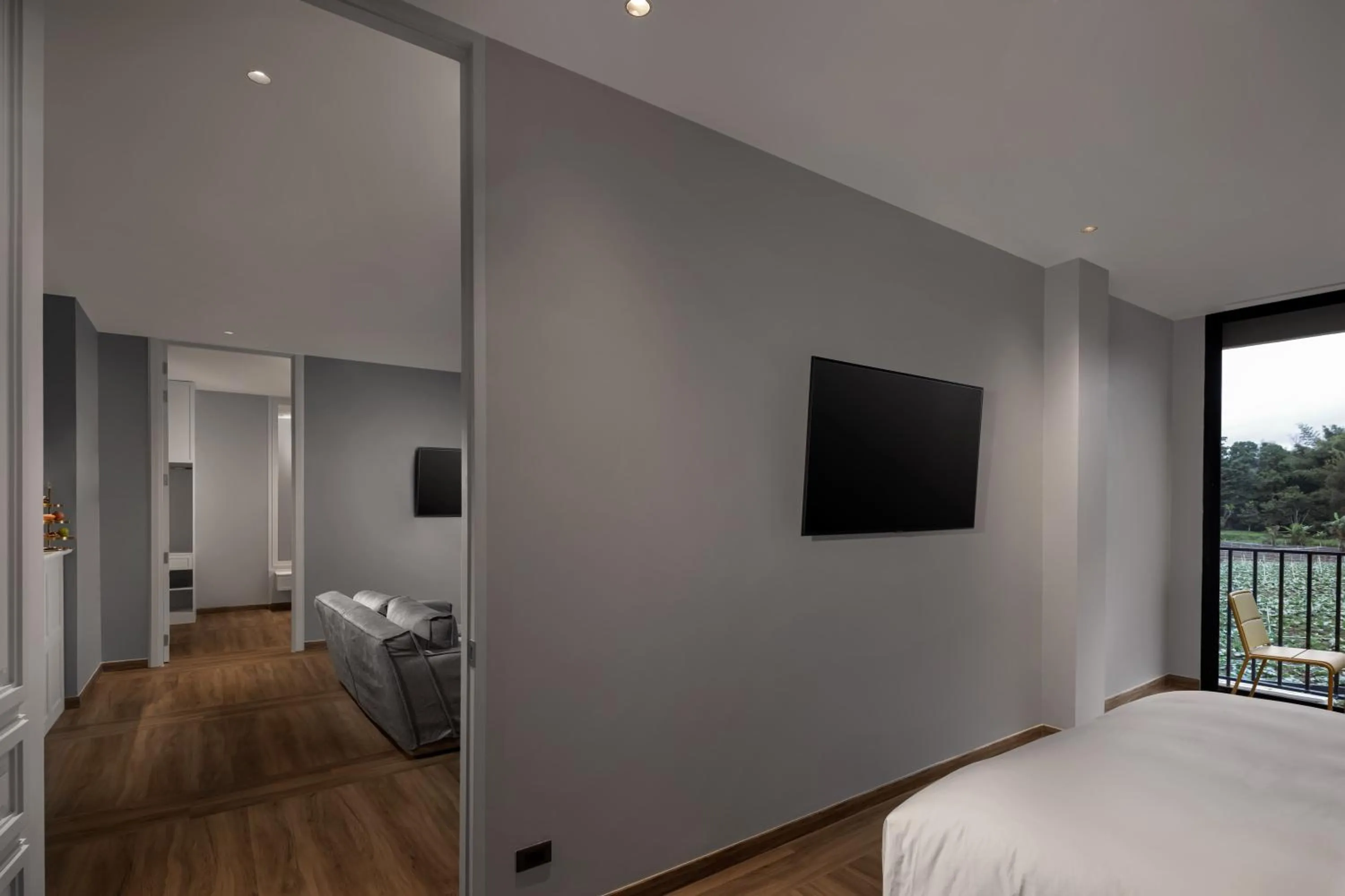 Living room, Bed in Sirinati Ban Thung Samo Khao Kho