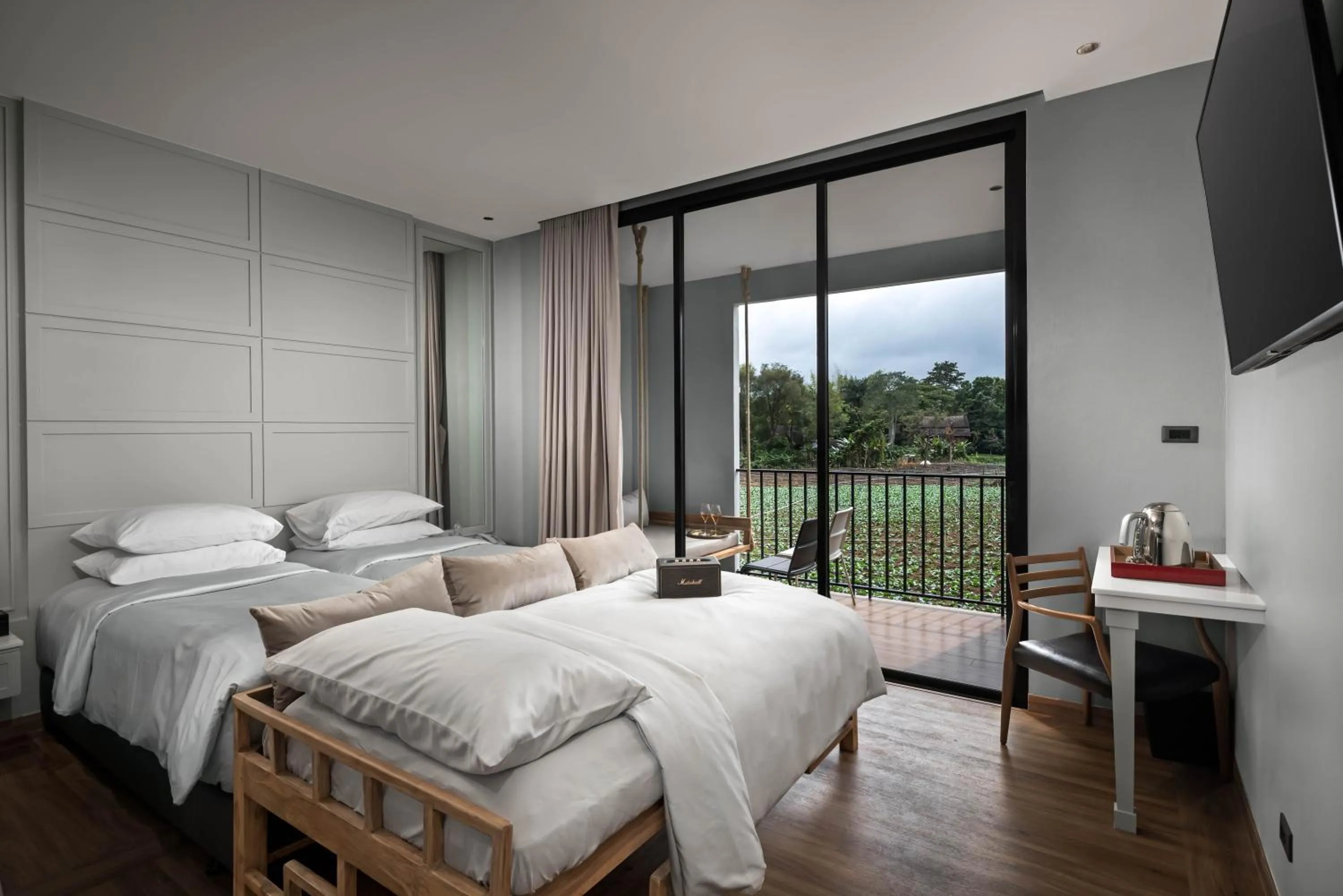 Bedroom, Bed in Sirinati Ban Thung Samo Khao Kho