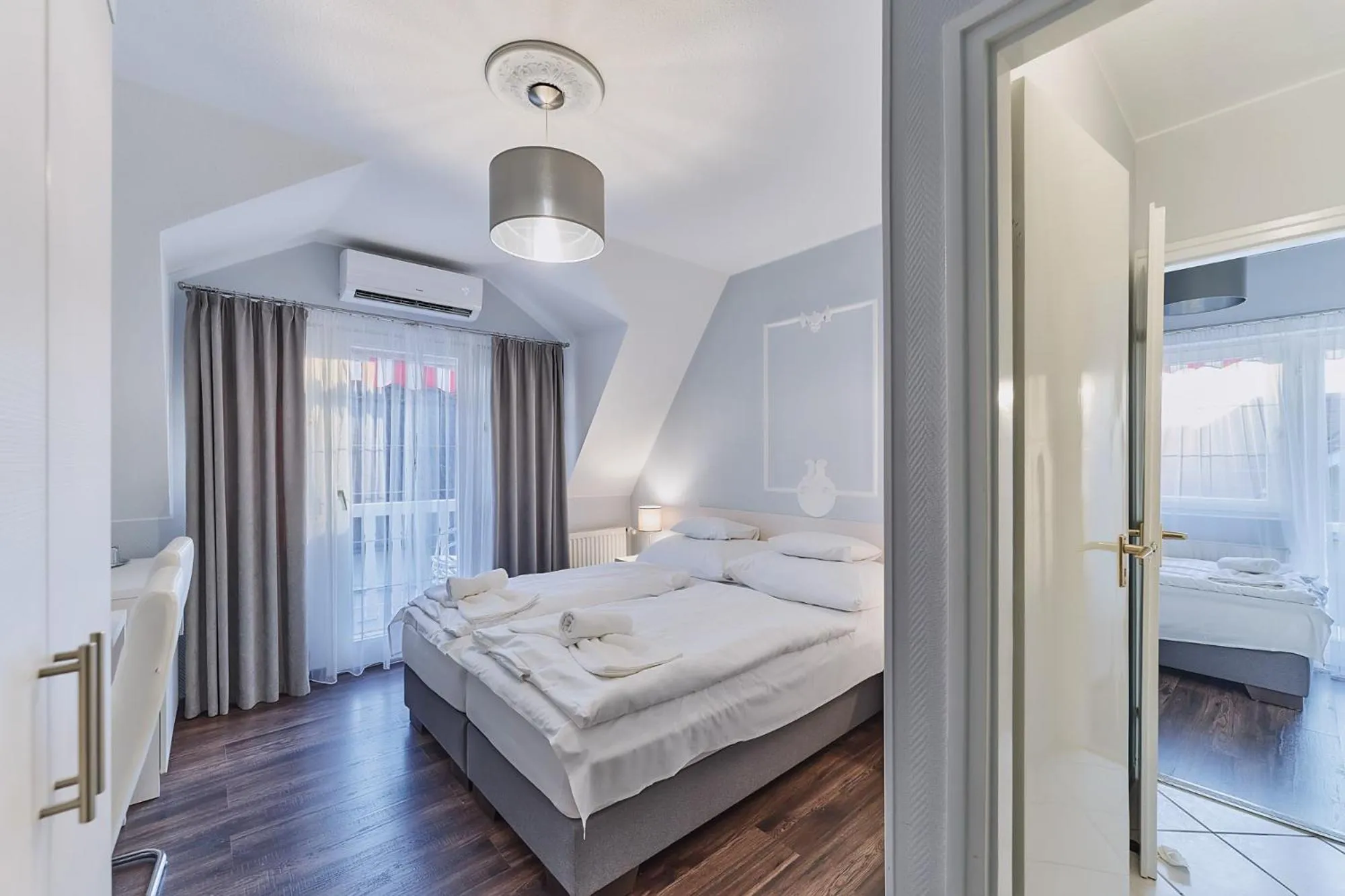 Bed in Tokajer Wellness Panzió