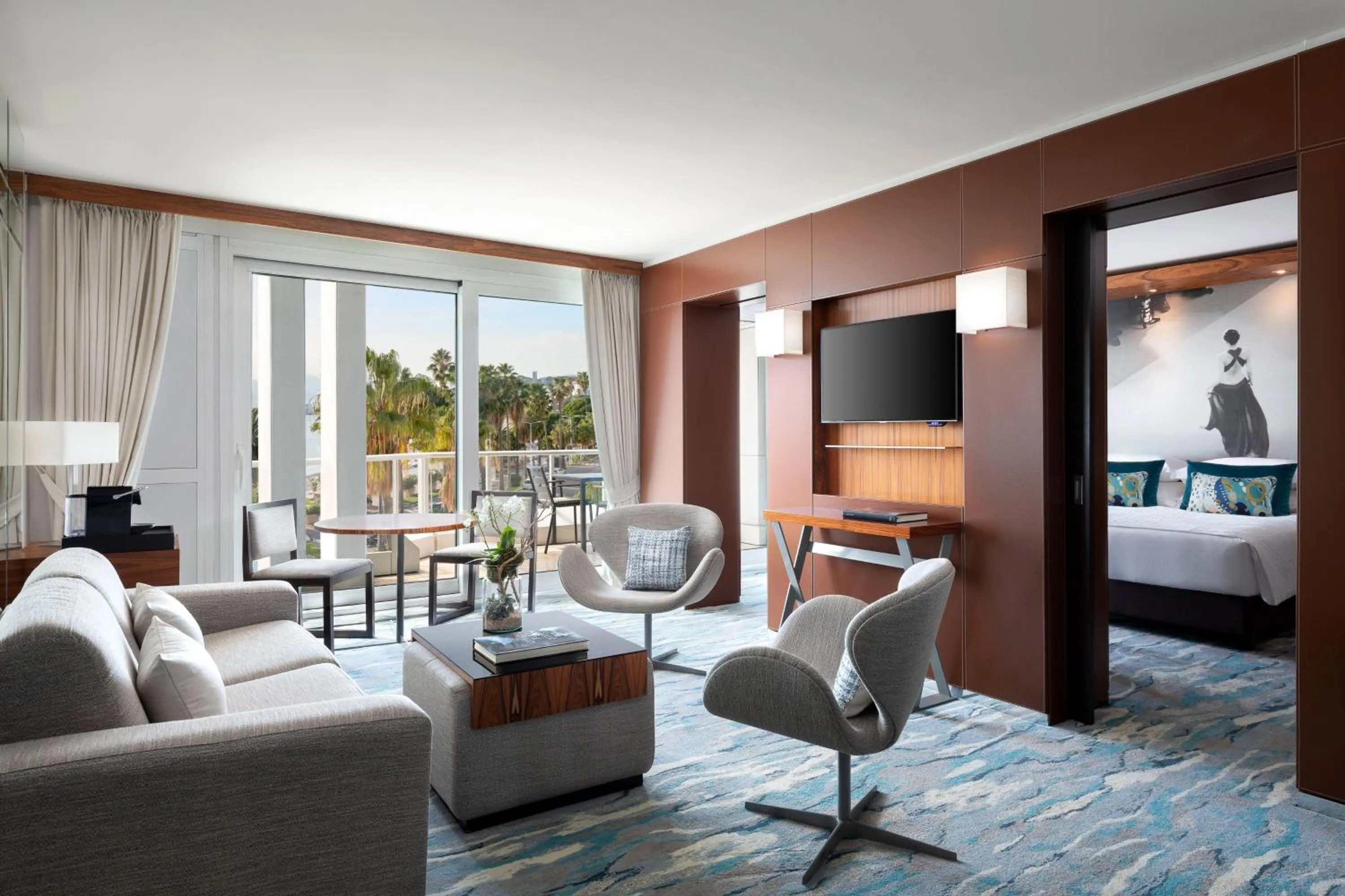 Bedroom, Bed in JW Marriott Cannes