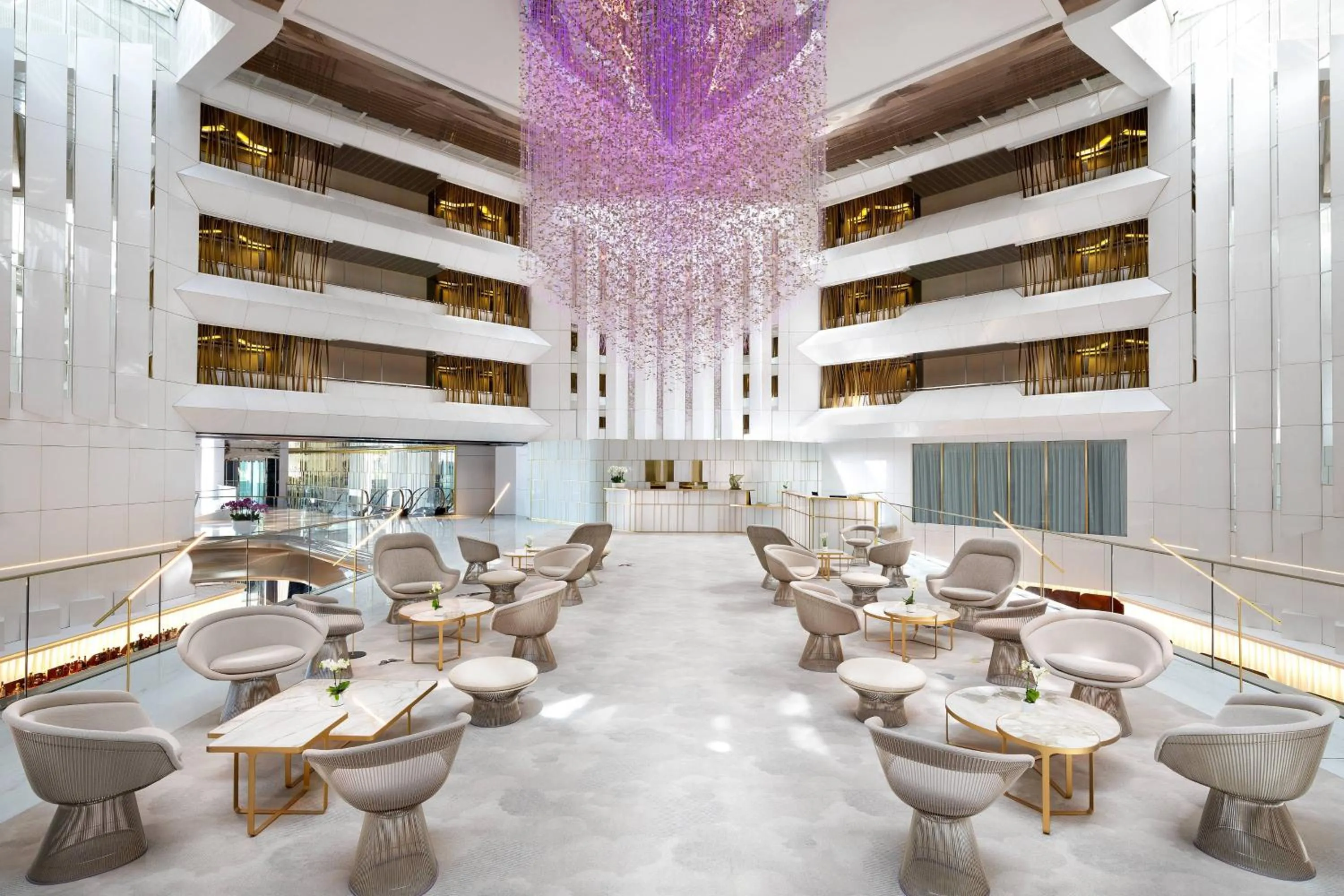 Lobby or reception in JW Marriott Cannes