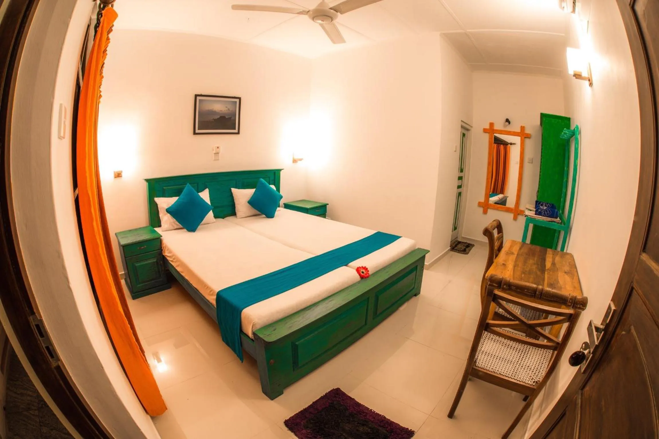 Bed in International Beach Hotel & Restaurant