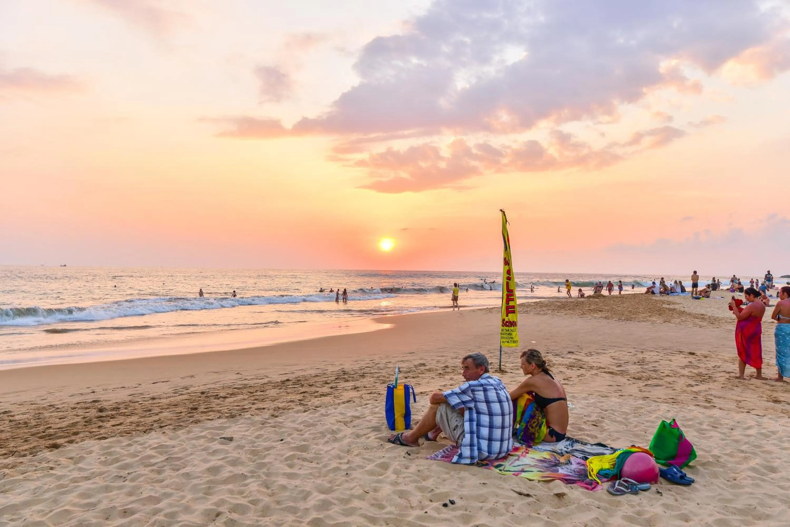 People in International Beach Hotel & Restaurant