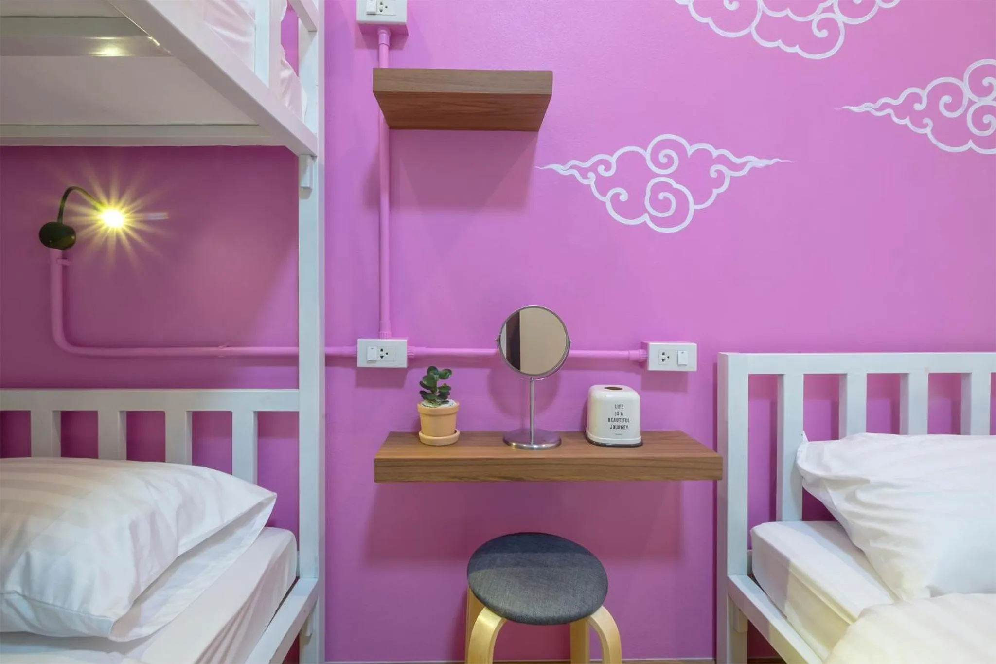 Decorative detail, Bed in BED Friends Poshtel