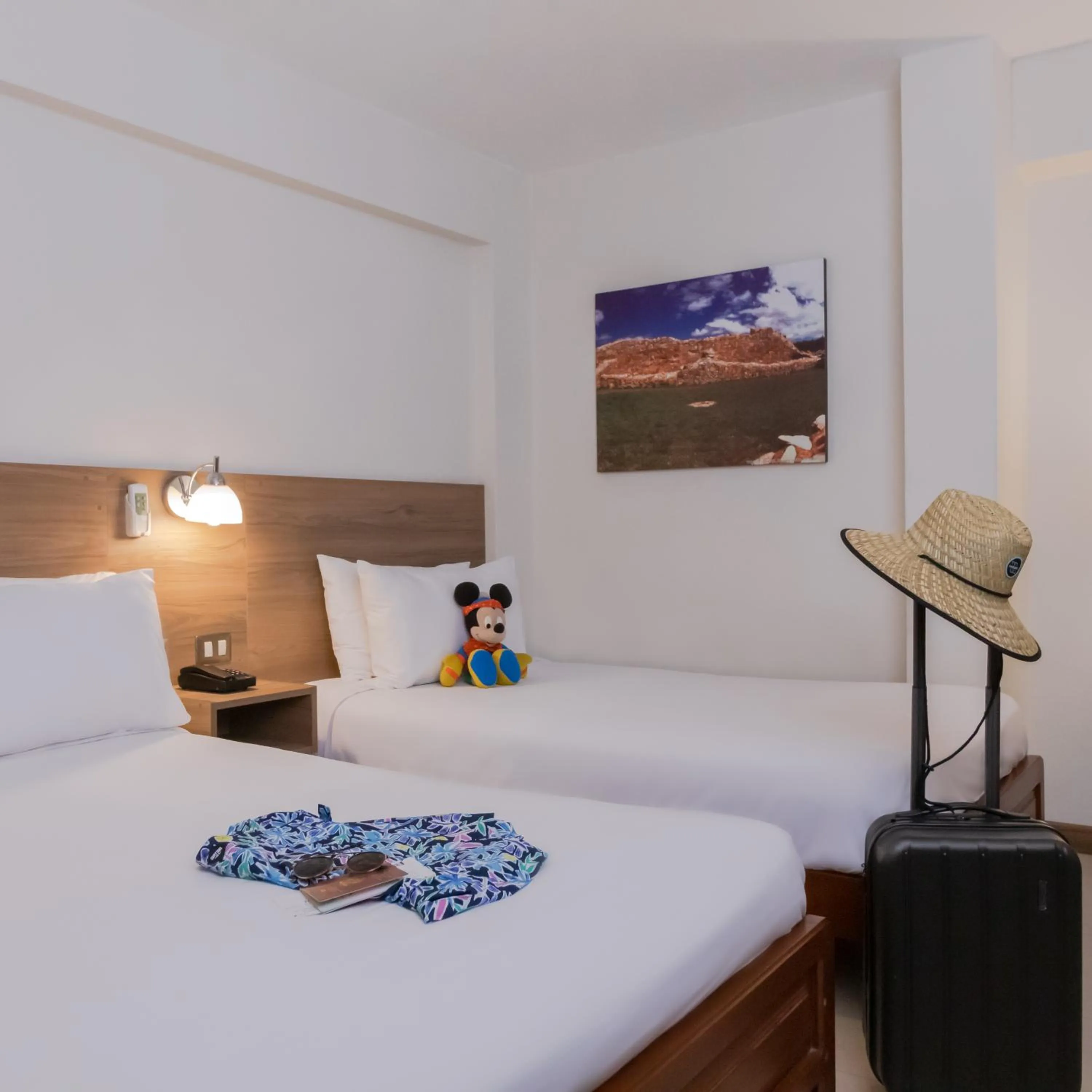 Bed in Hotel Alexander