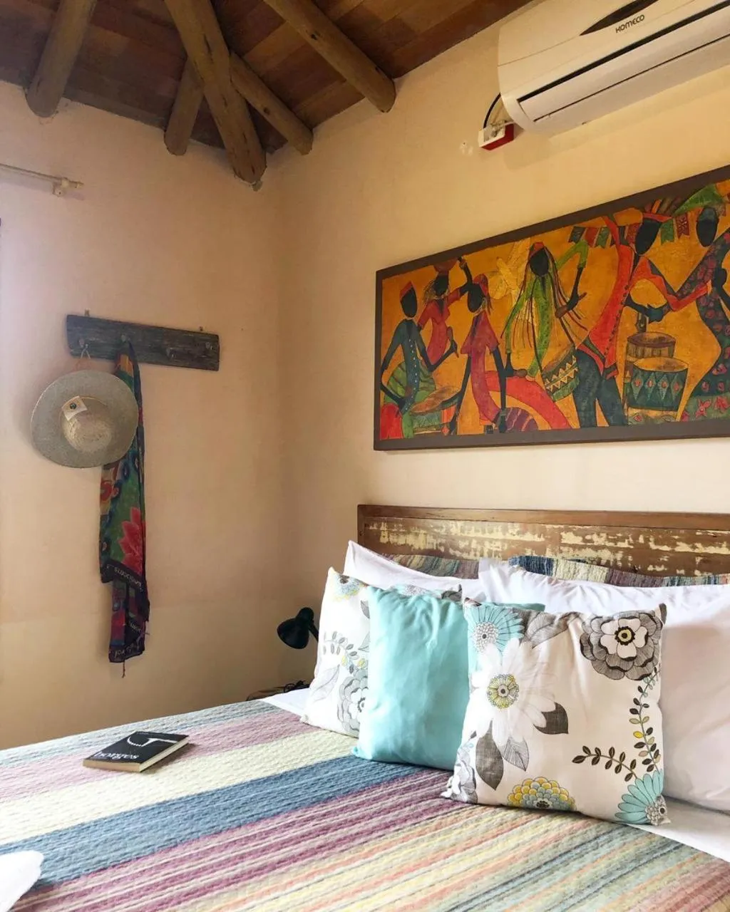 Bed in Pousada Gopak