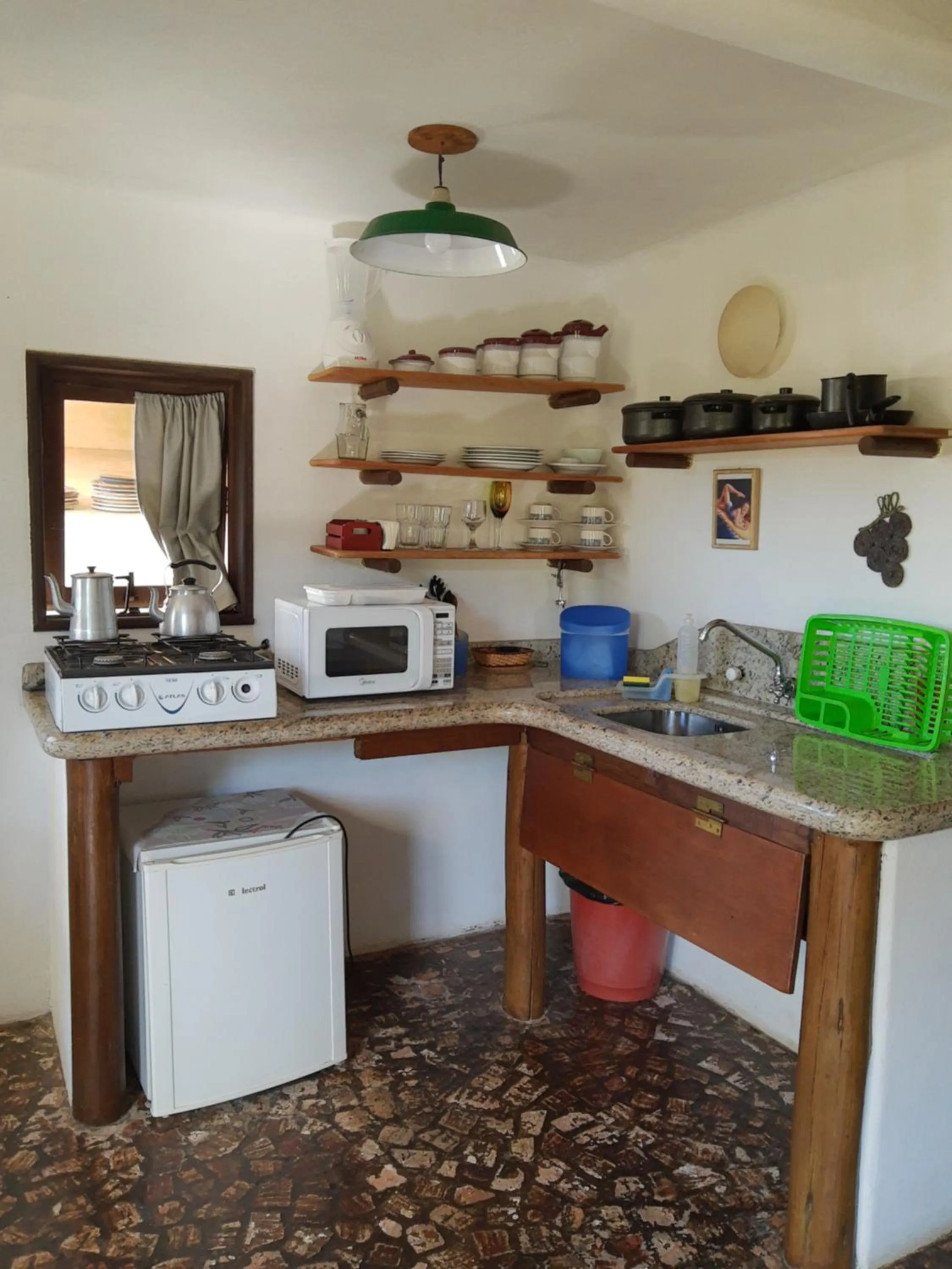 Kitchen or kitchenette in Pousada Gopak