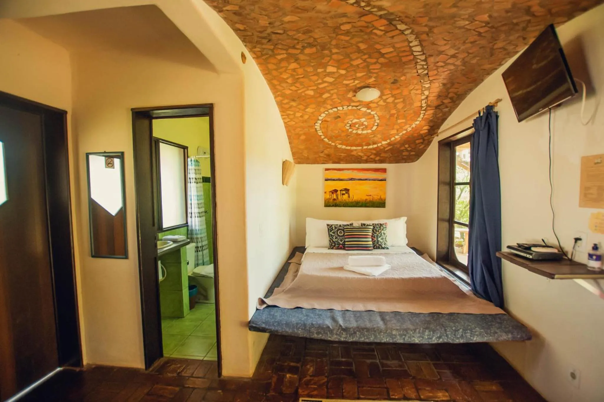 Bed in Pousada Gopak